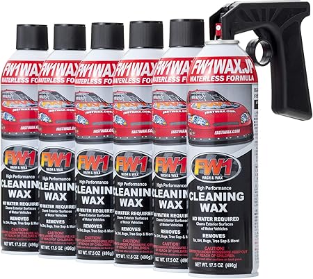 Amazon Co Jp Fw1 エフダブリューワン 水を使わない洗車 ワックス剤 6本セット 専用トリガー1個付き 車 バイク 自転車の手入れに 車 バイク