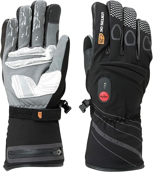 30seven Unisex Thinsulate Heated Gloves with Grip — Waterproof