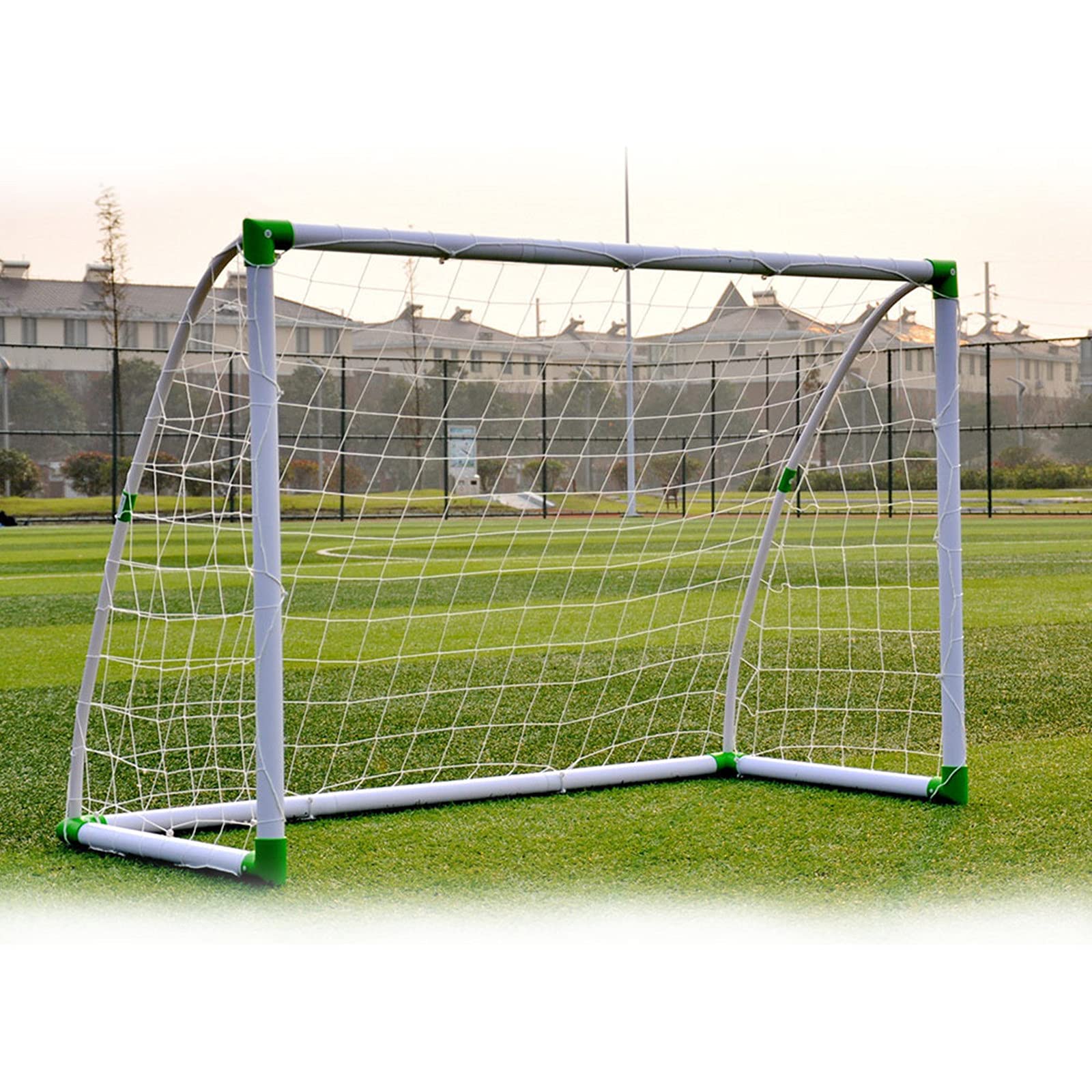 Trlec 6' x 4' Portability Soccer Goal, Soccer nets for Backyard, Soccer Goal Training Set with Net Buckles Ground Nail Football Sports Suitable for Beach, School