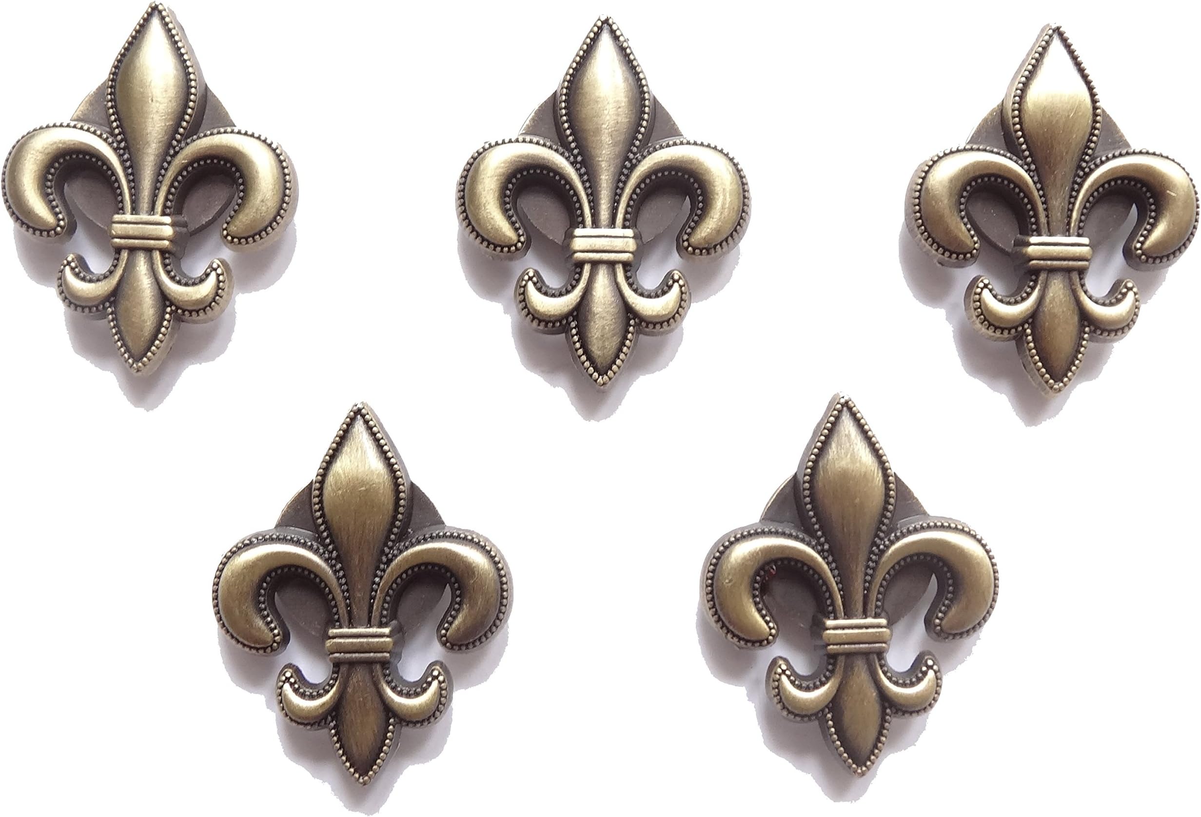 Fleur De Lis Home Decor SMALL Refrigerator Magnets by Morning Sky/Magnet Board 5-pc Magnet Set