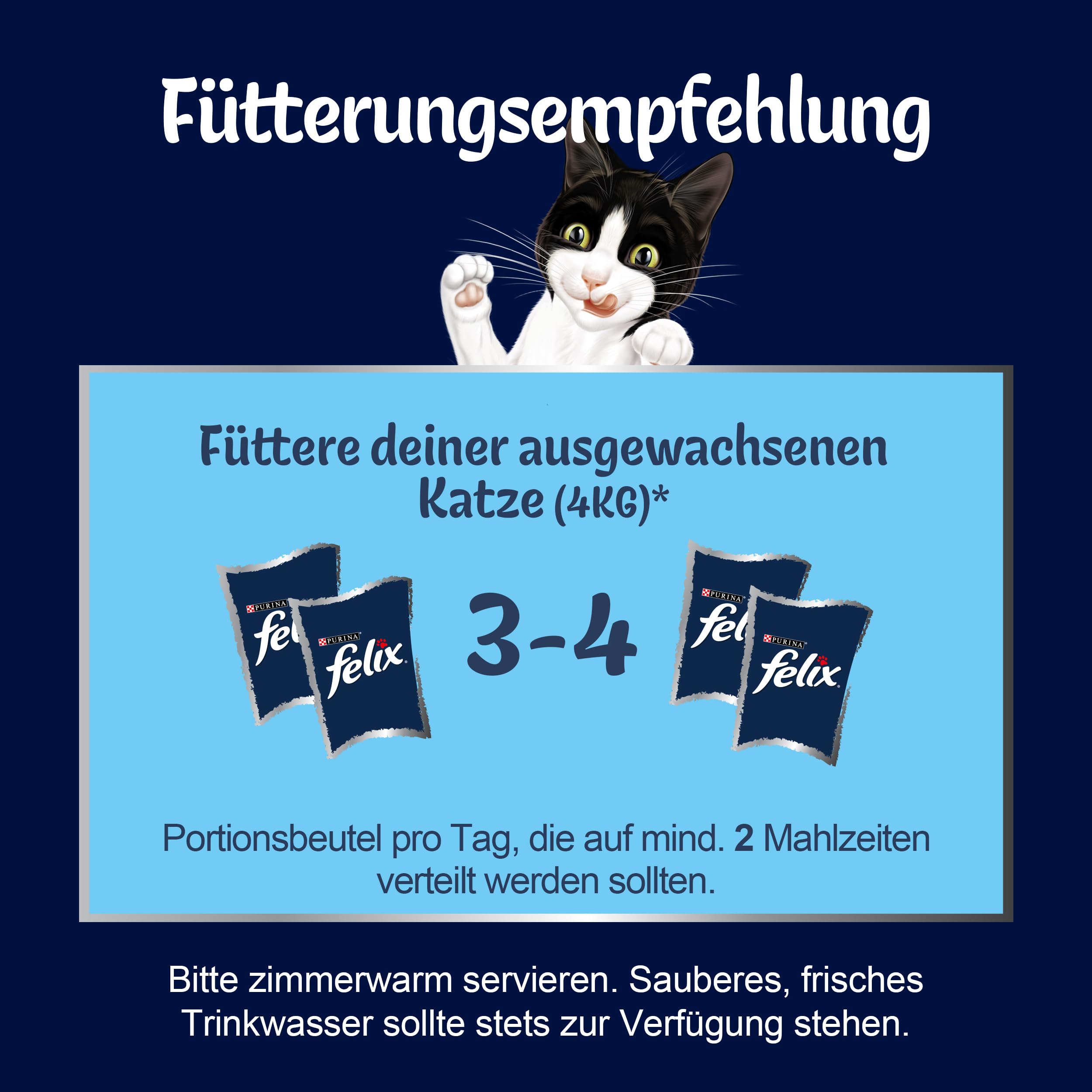 Felix Naturally Delicious, Katzenfutter nass Geschmacksvielfalt vom Land mit Gemüse in Gelee, 80er Pack (80x 80g)
