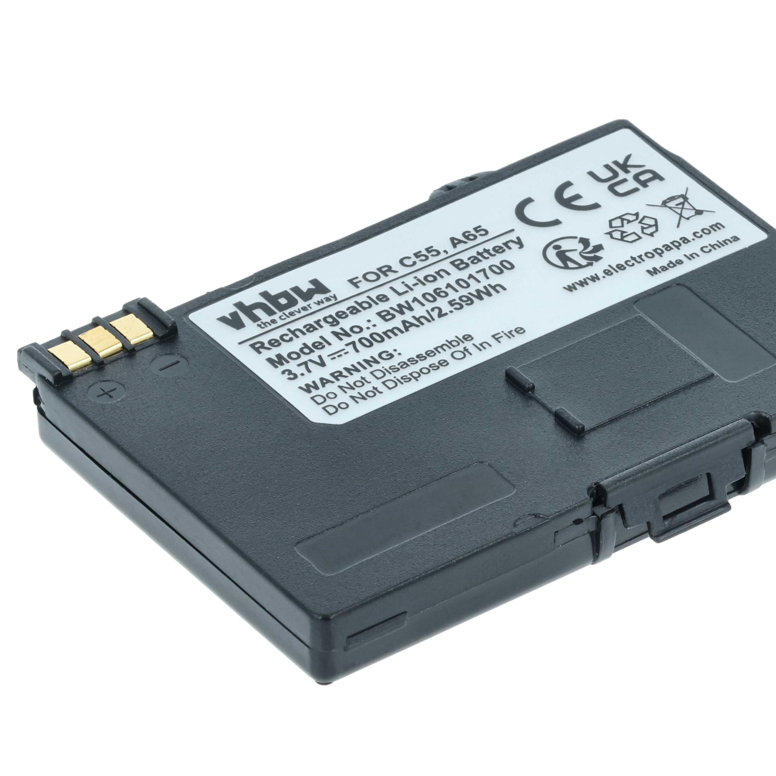 vhbw 2 x bateria kompatybilna z Siemens Gigaset SL3, SL37H, SL2 Professional, SL37, SL370, SL375 telefon stacjonarny bezprzewodowy (700mAh, 3,7V, Li-Ion)