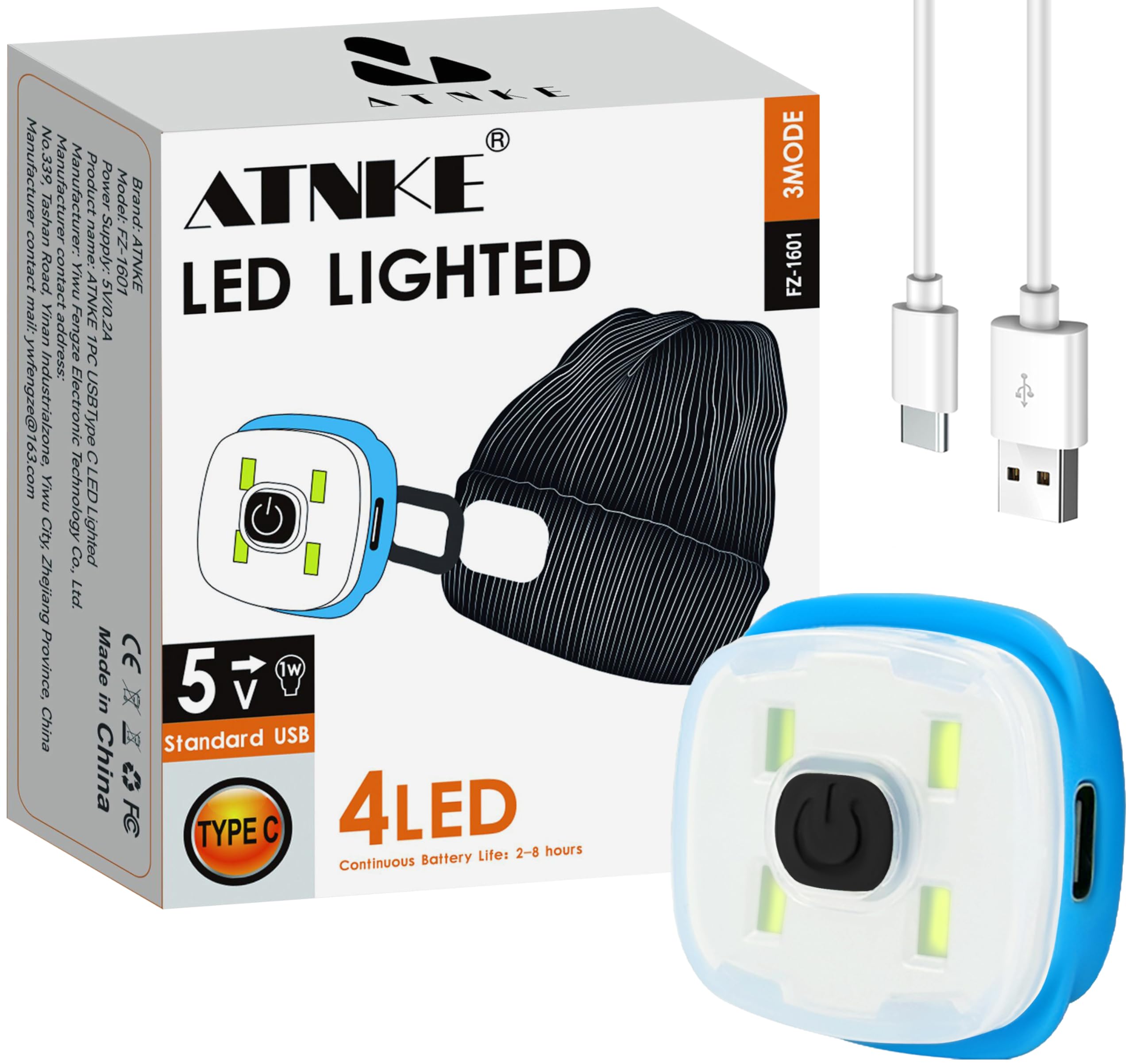 Berretto A LED Con Lampada, Berretto Invernale In Maglia Ricaricabile Tramite Usb Con Lampada Cappello~p152375226 - Foto 2