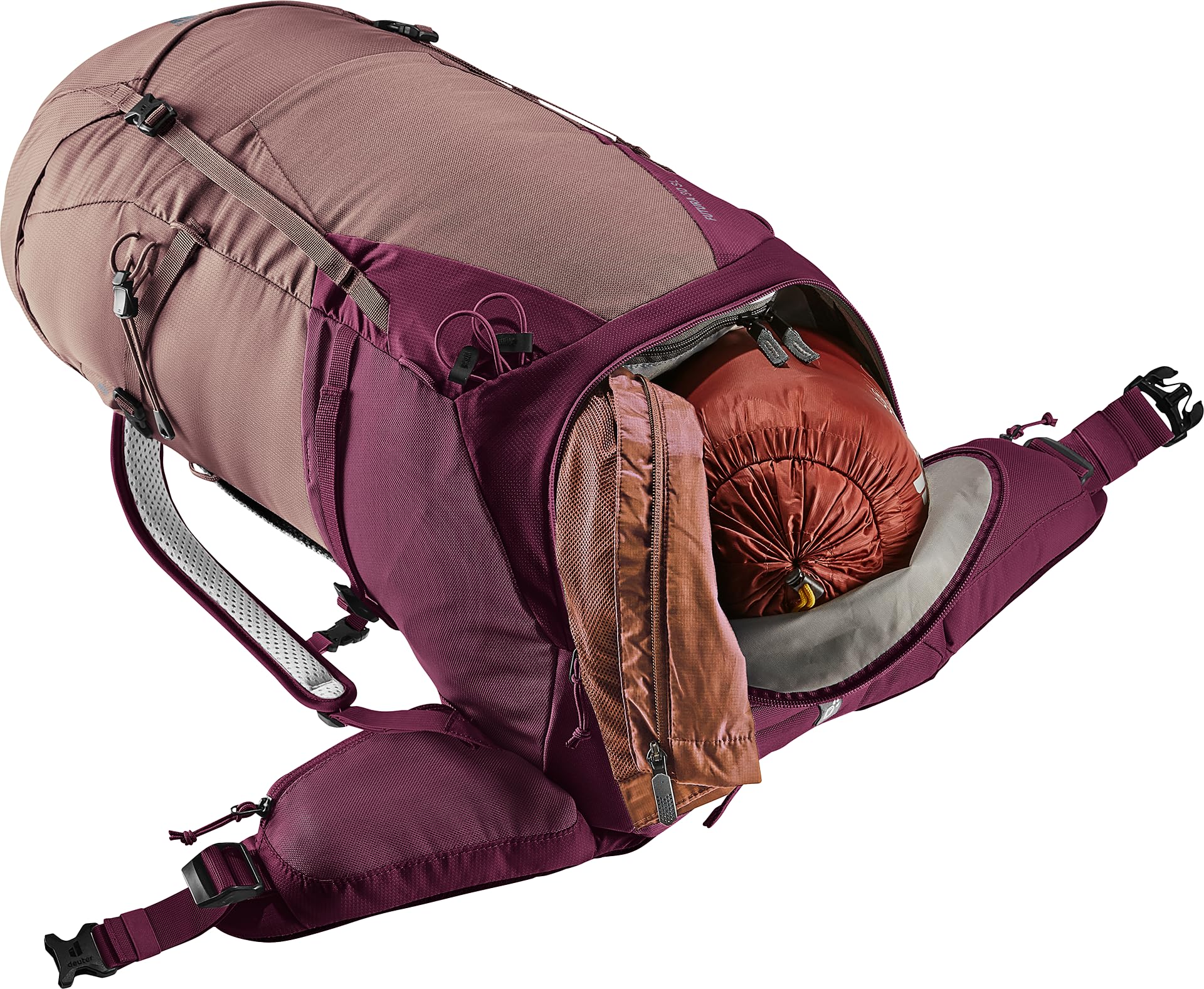 deuter Futura 30 SL damski plecak trekkingowy, Ashrose-cassis, 30 L, Minimalistyczny