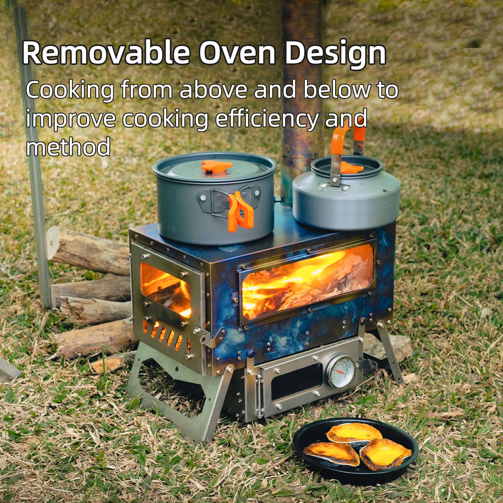 backpack wood burning mini stove Amazon.com: Trekrevive Magma Mini Titanium Tent Stove, Secondary Air  Intake, Lightweight and Portable, Removable Oven, Titanium Camping Stove  Used for Backpacking, Tent Heating, Cooking (Magma MIni) : Sports & Outdoors