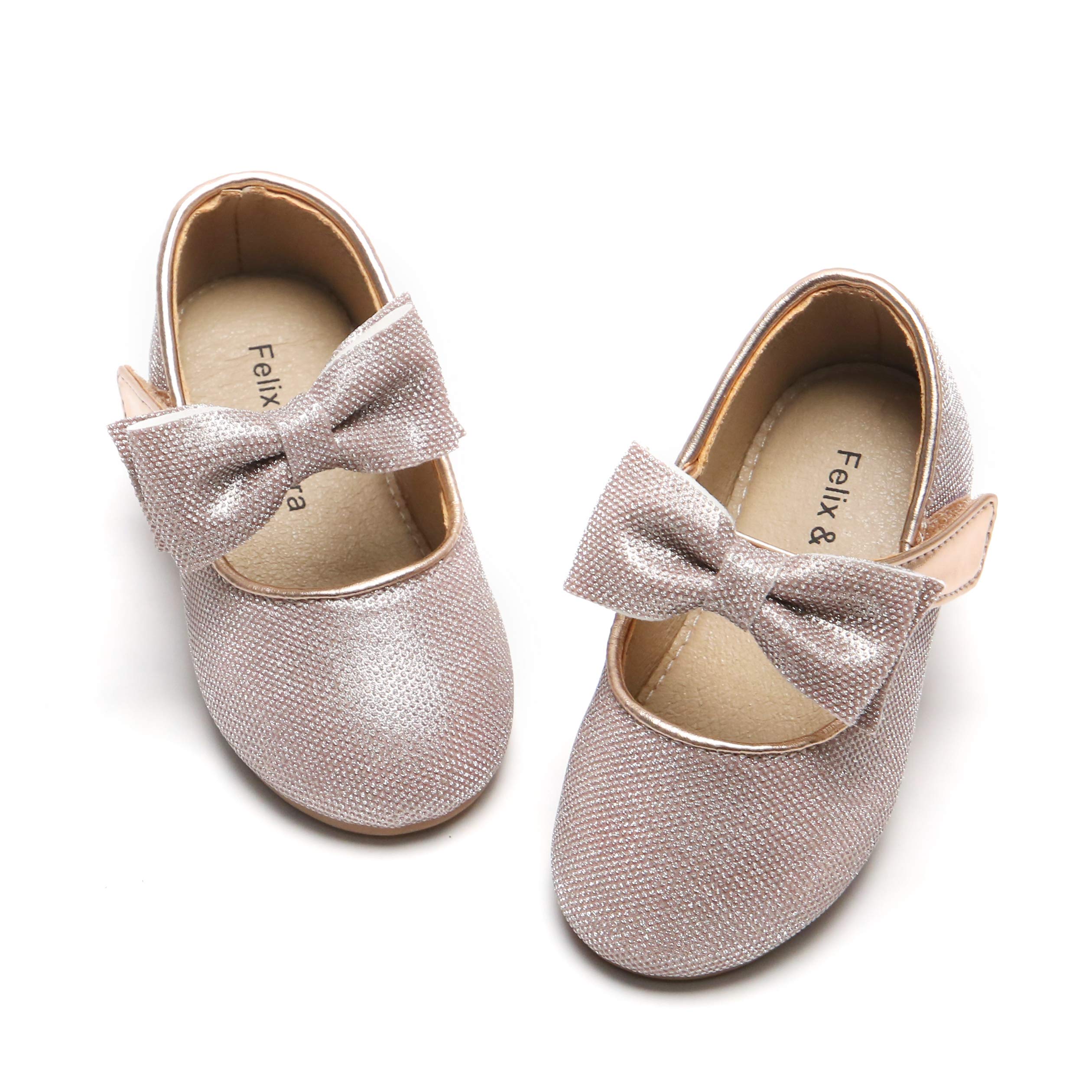 Felix & Flora Girl Pink Dress Shoes Size 8 Toddler Party School Wedding