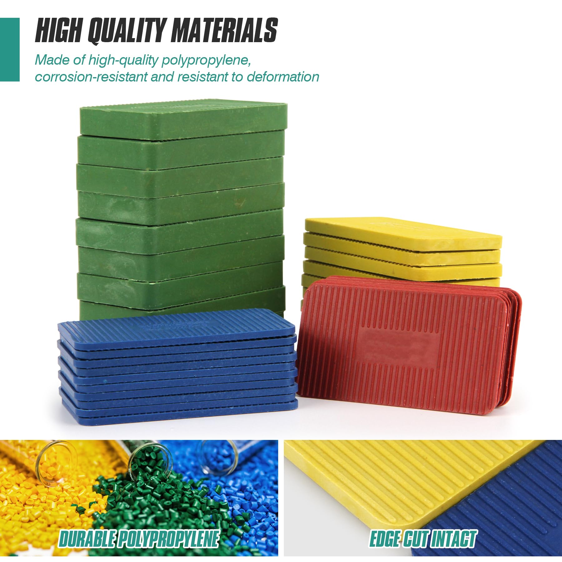 Spesh 40 Pcs Window Packers 75x40mm Assorted Window Glazing Glass Packers Plastic Shims Available in Multiple Thicknesses: 1.5,3,5,10mm - Image 4