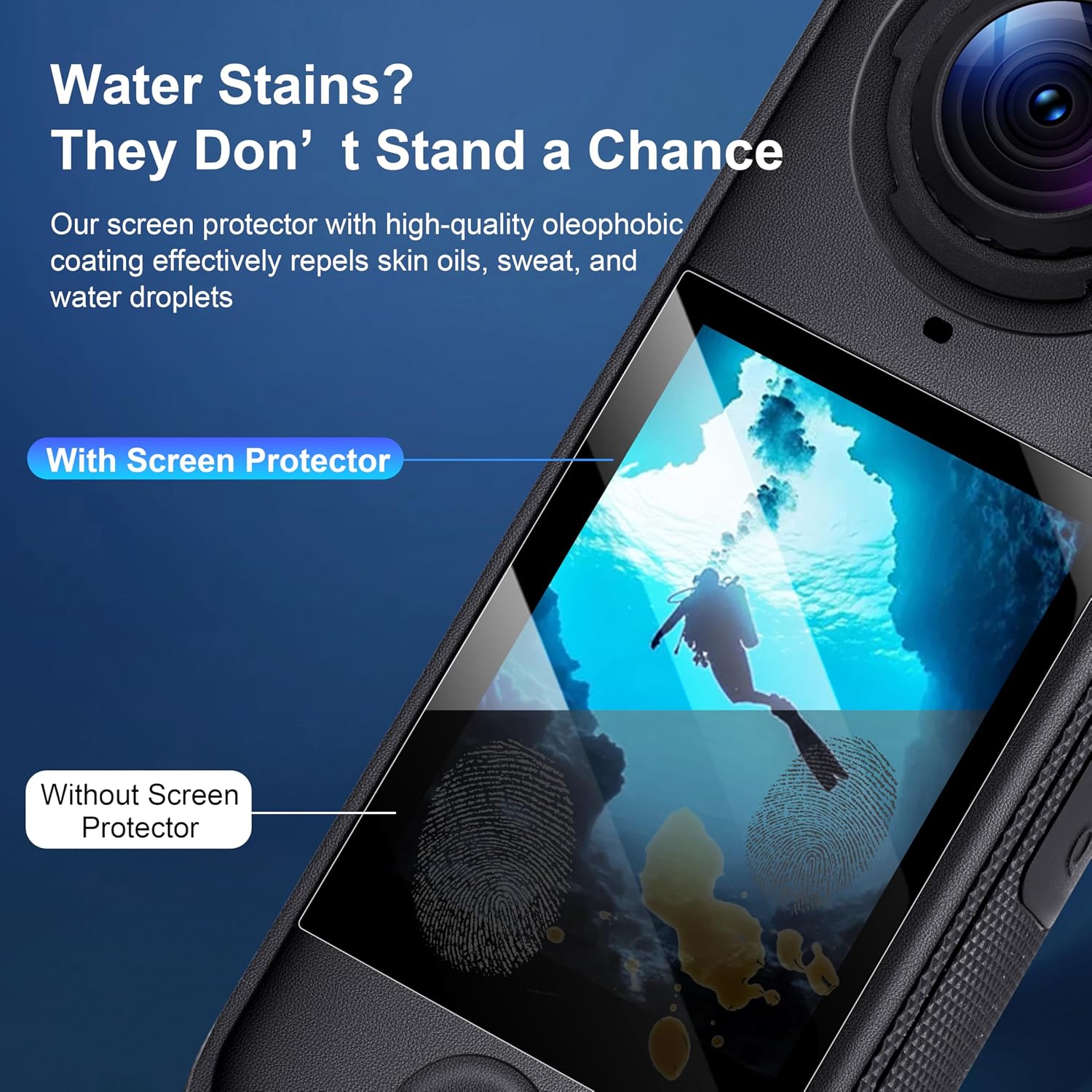 STARTRC VCR Screen Protector+Carry Case for Insta360 X4 Air 9H Hardness Full Coverage Tempered Glass Screen Protector Film for Insta 360 X4 Air Accessories image 5