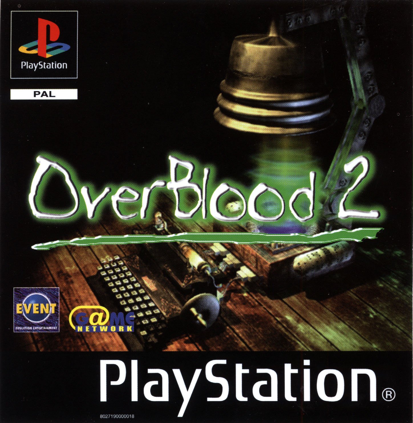 Overblood - Jeu PlayStation 1 PS1 - PAL Français Complet - Boîtier, Notice, Disque