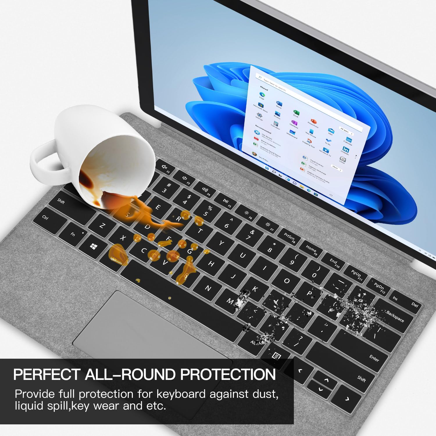 Microsoft Surface Pro11 本体 + キーボードカバー Amazon.com: CaseBuy Keyboard Cover for 2024 Microsoft