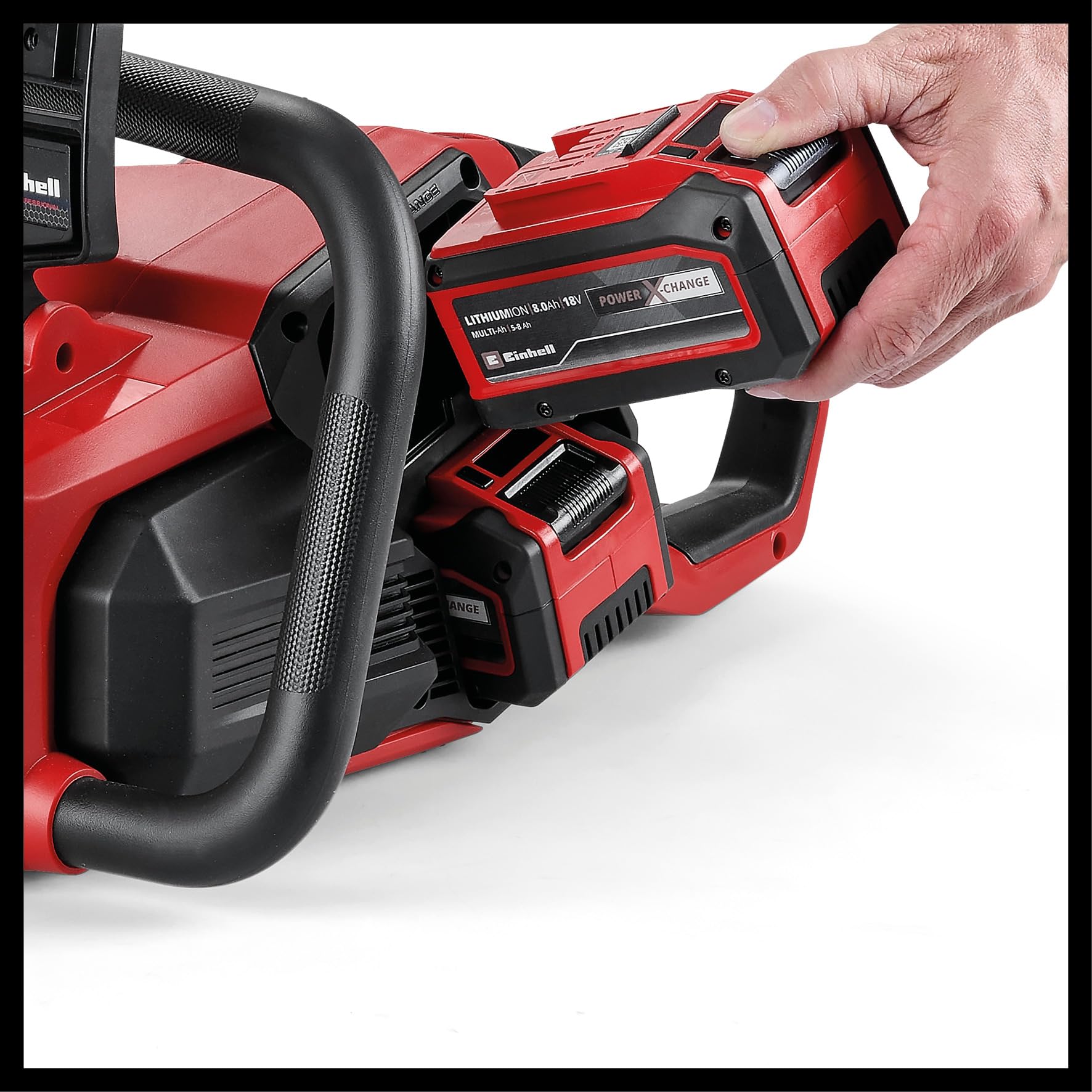 Einhell Profesjonalna akumulatorowa piła łańcuchowa GP-LC 36/40 Li BL-Solo (36 V, długość cięcia 38 cm, bezszczotkowa, prędkość łańcucha 19 m/s, automatyczne smarowanie łańcucha, bez akumulatora)