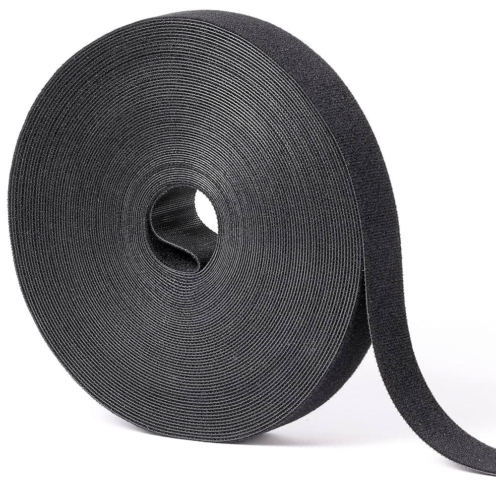 Velcro® Brand ONE-WRAP® Hook And Loop Back To Back Strapping 1cm Wide 25 Metres Roll (Green) | Multiples Sent As Continuous Length