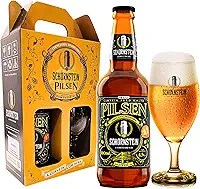 Kit de Cerveja Artesanal para Presente - Schornstein 1 Garrafas 500 ml + Taça 350 ml
