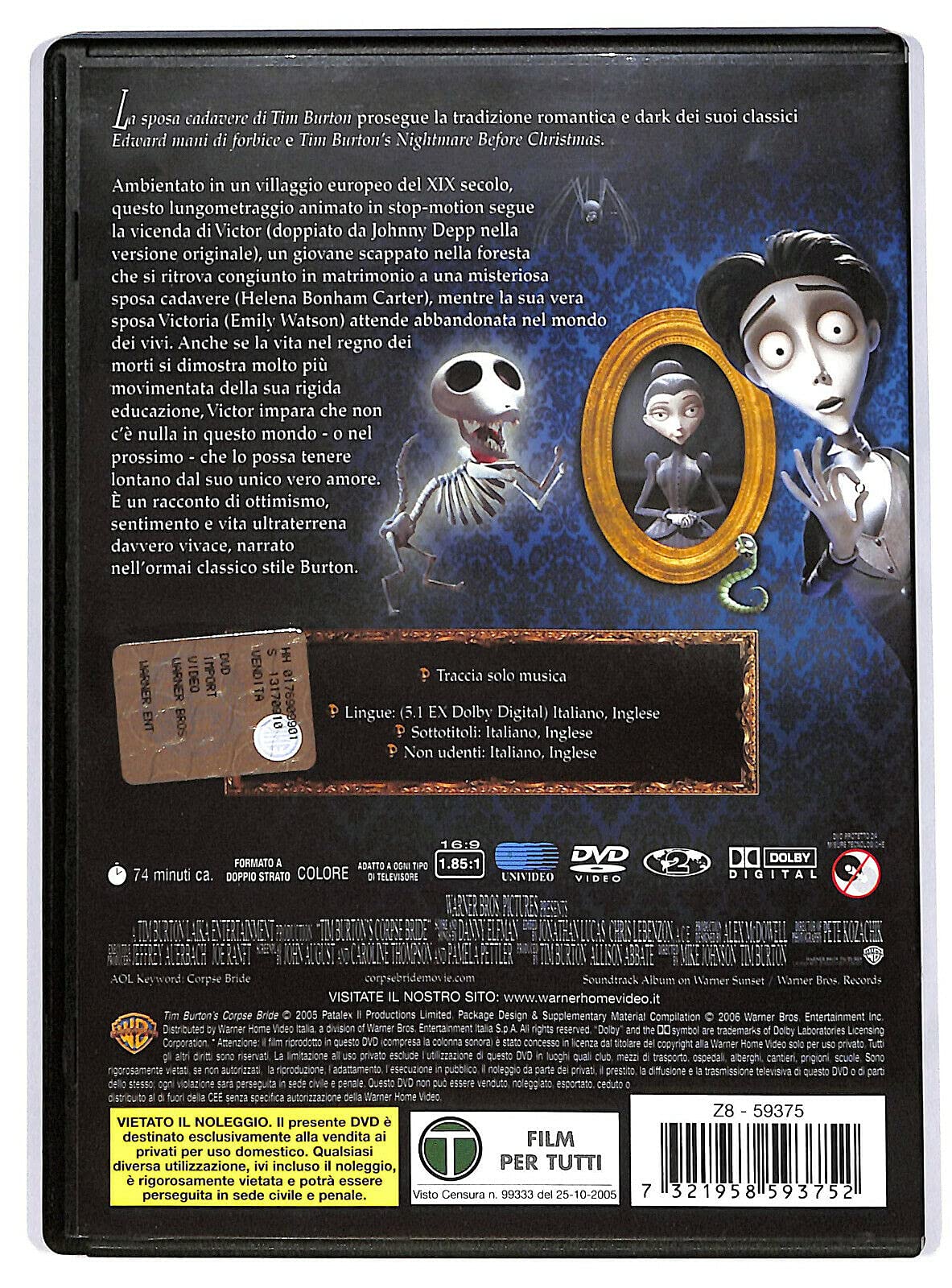 La sposa cadavere (edizione disco singolo)