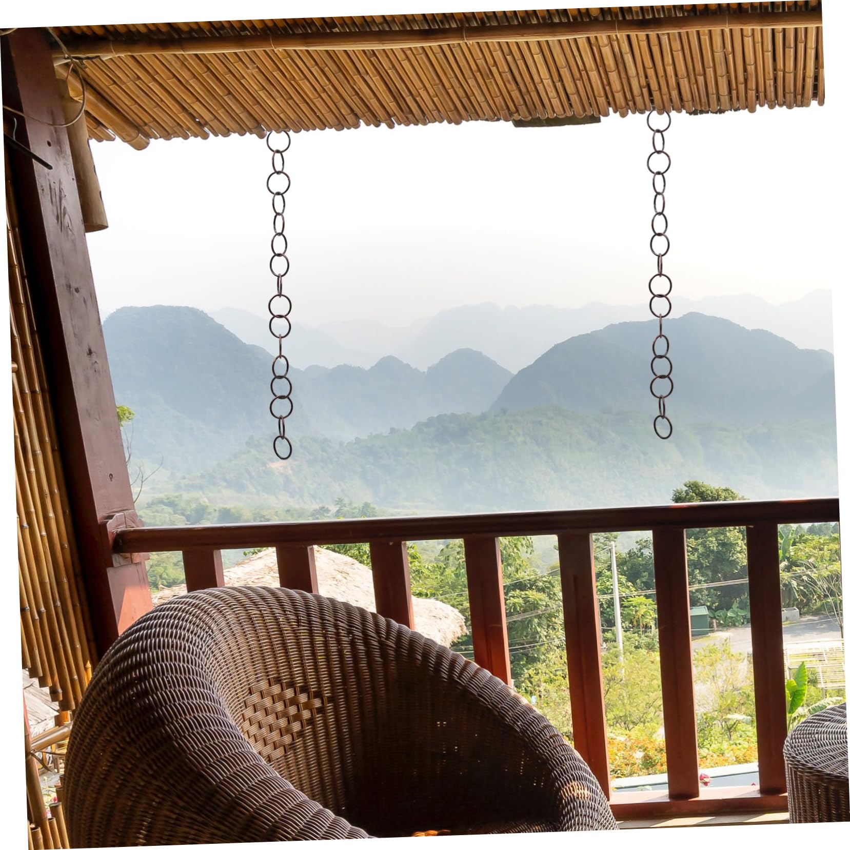 Toddmomy Aluminum Chain Rain Guide for Outside Rain Gutter Japanese Style Decorative for Home/Garden