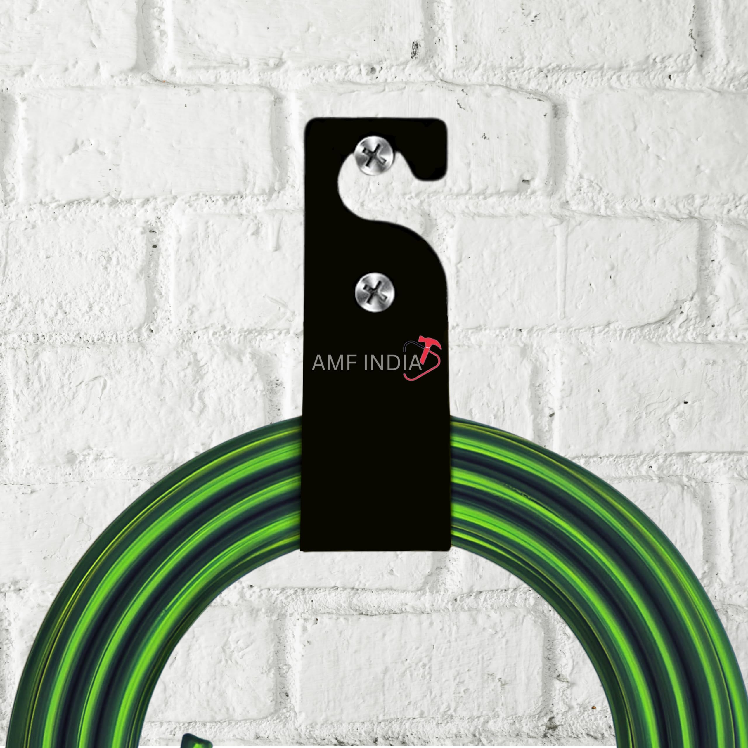 AMF INDIA Heavy Duty MS Garden Pipe Stand | Wall Mounted Watering Hose Holder | Portable Irrigation Hose Hanger | Garden Pipe Holder Hook | Garden Pipe Holder Hook in Black (Pack of 1), Alloy Steel (B0DBDCBR31) Amazon Price History, Amazon Price Tracker