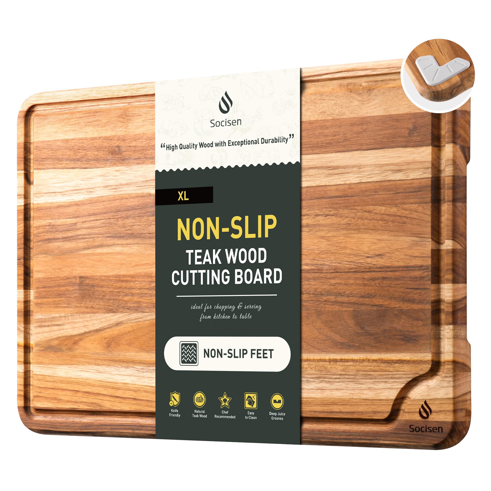 Socisen Teak Cutting Board