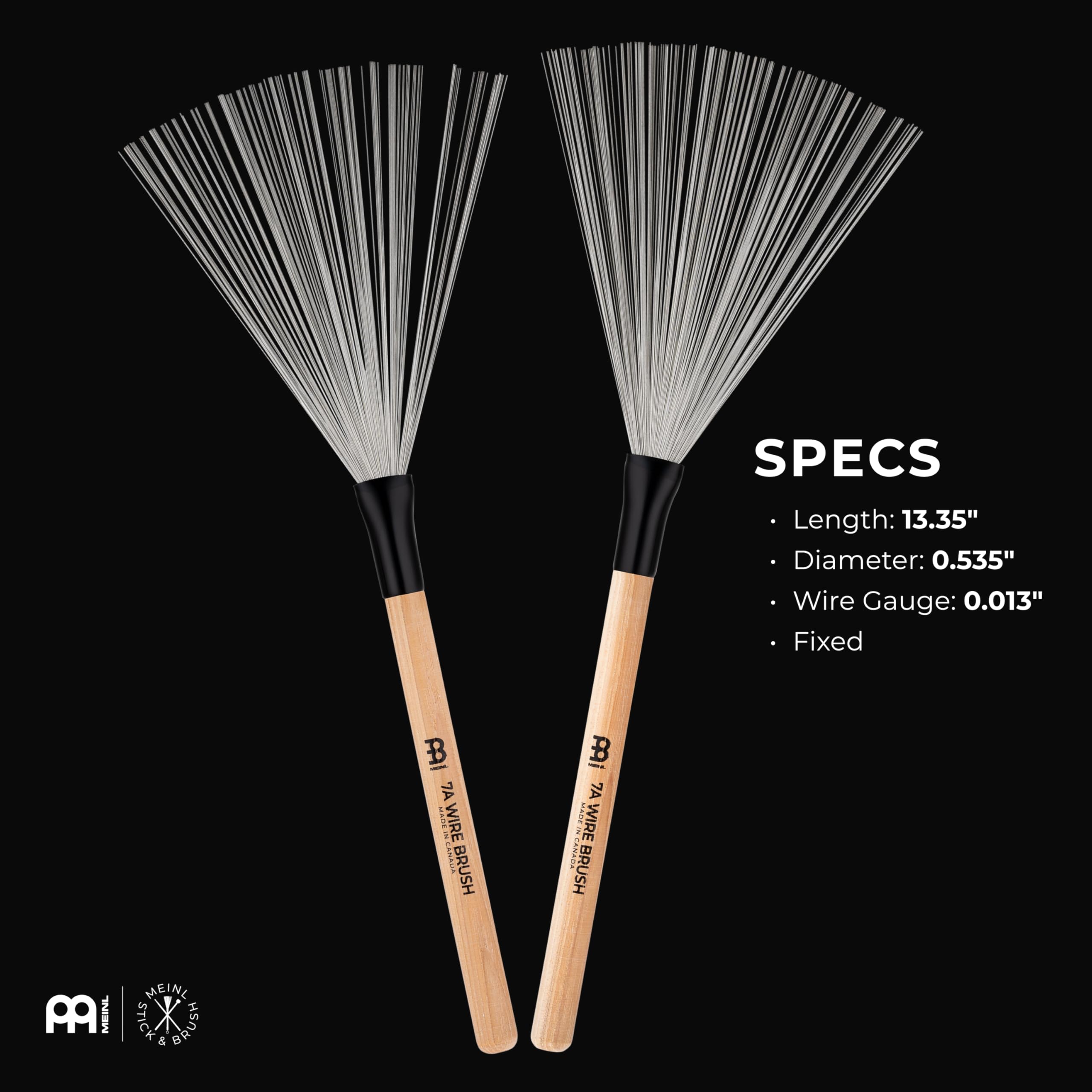 Meinl Stick & Brush - 7A FIXED WIRE BRUSH (SB302)
