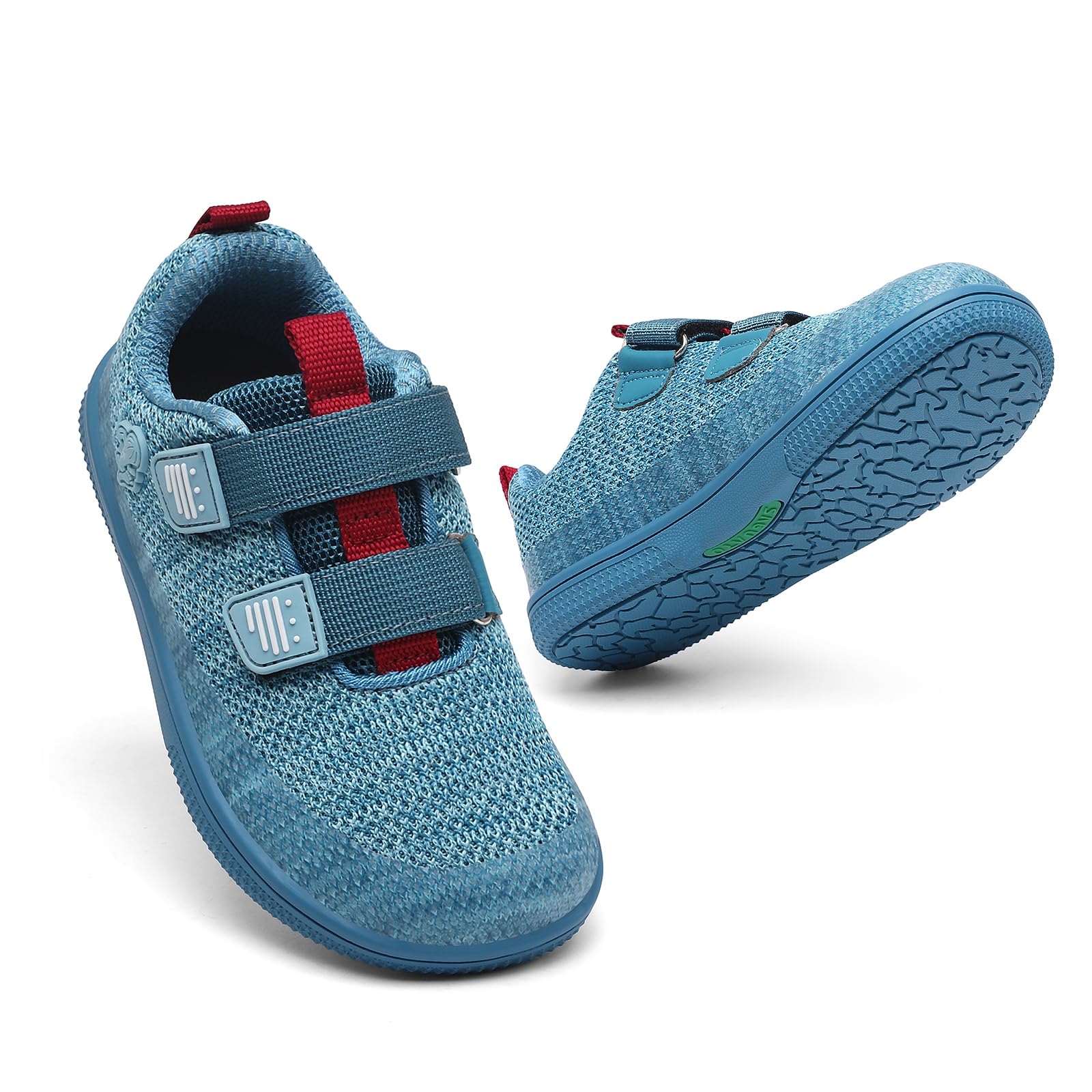 SAGUARO Saguaro Barefoot Shoes for Kids, Hook and Loop Closure and Wide Toe, Casual Children's Shoes for Daily and School, Gr.25-36