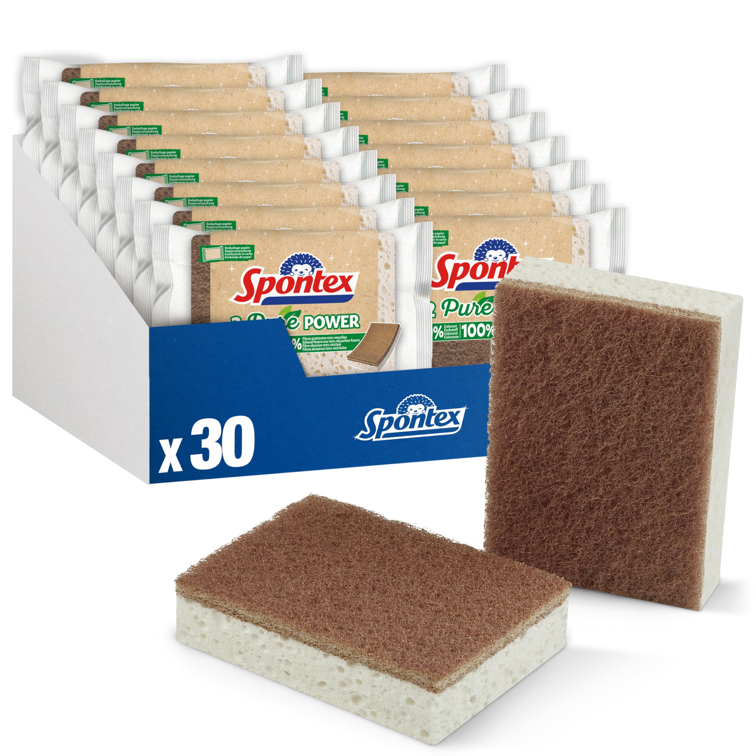 Spugne Nere Spontex Premium - Confezione Da 3, Super Assorbenti E Eco - Foto 5