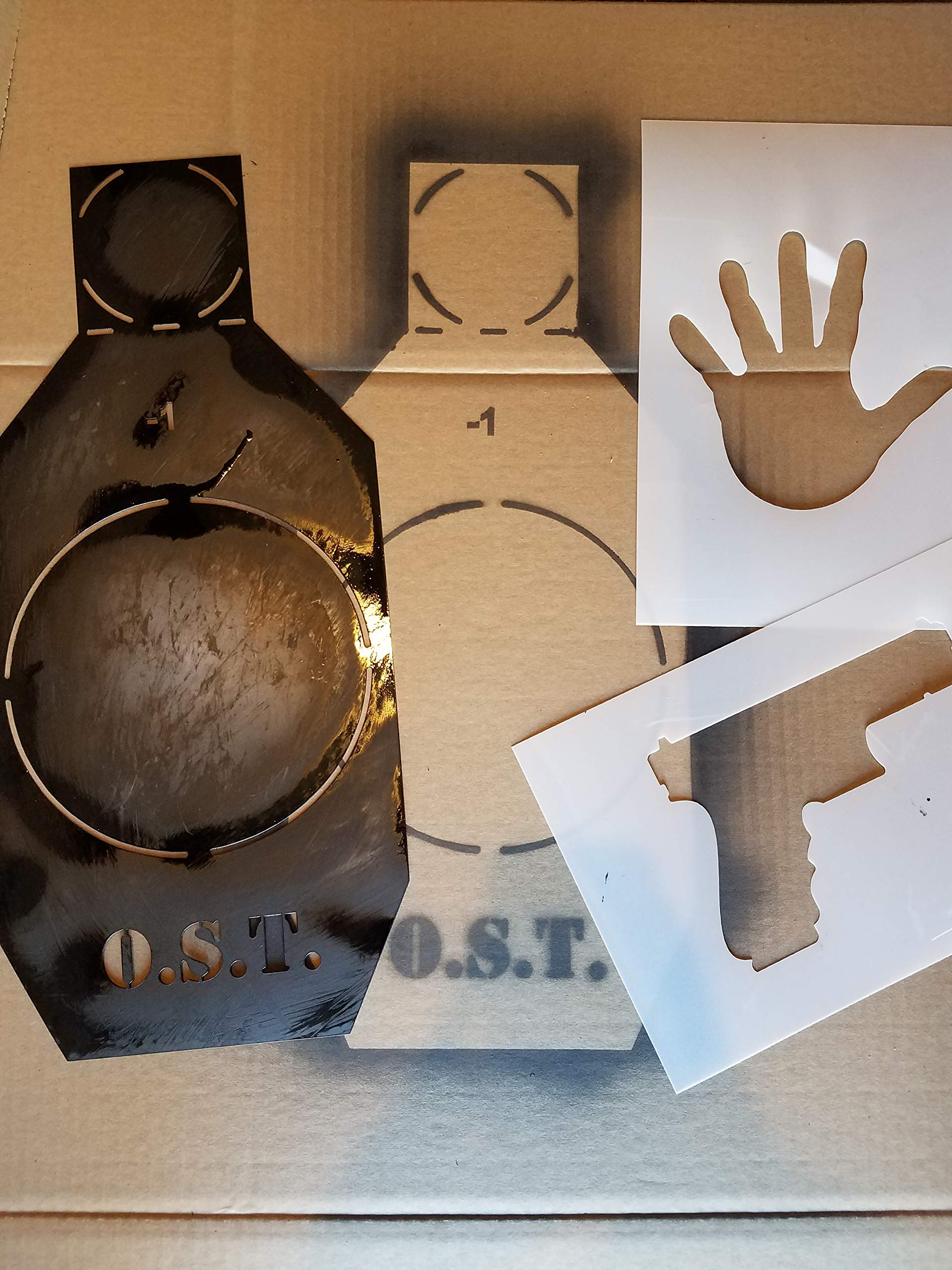 OST Draw-N-Draw Silhouette Target Stencil Kit: Large Thick Mylar Stencil for Cardboard or Paper Shooting Targets for The Range Practice Targets and Accessories for Range