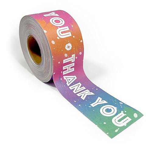 Miniatura 2 de Madeful Cinta activada por agua - Cinta de embalaje de agradecimiento para sellar cajas y cartones - Cintas engomadas para correo - Cinta de envío