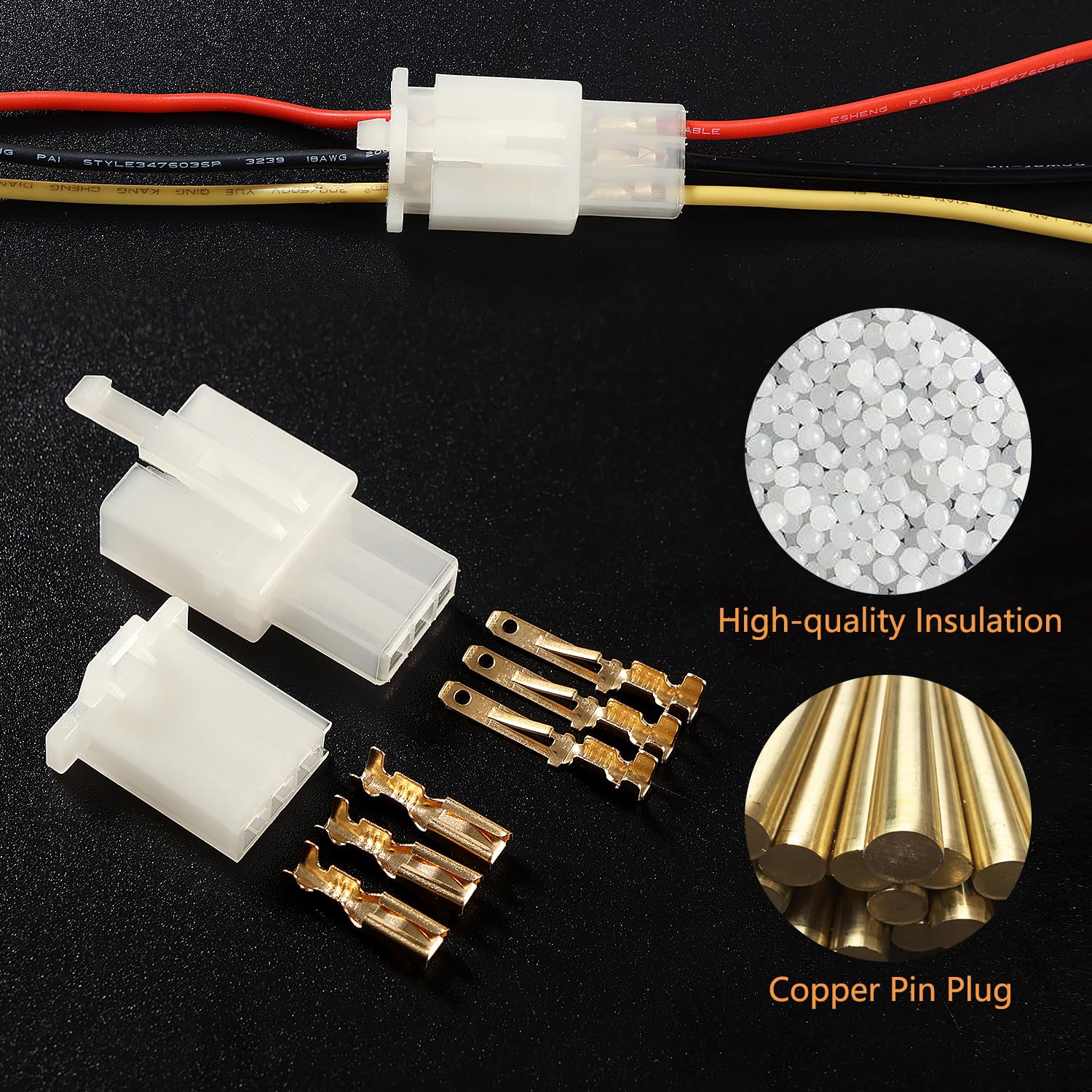 YIXISI 120 PCS 2.8mm 3 Pin Automotive Electrical Wire Connectors Kit - Image 3