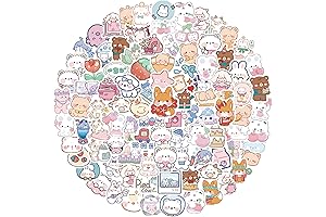 652 Pieces Korean Cute Kawaii Washi Cartoon Stickers