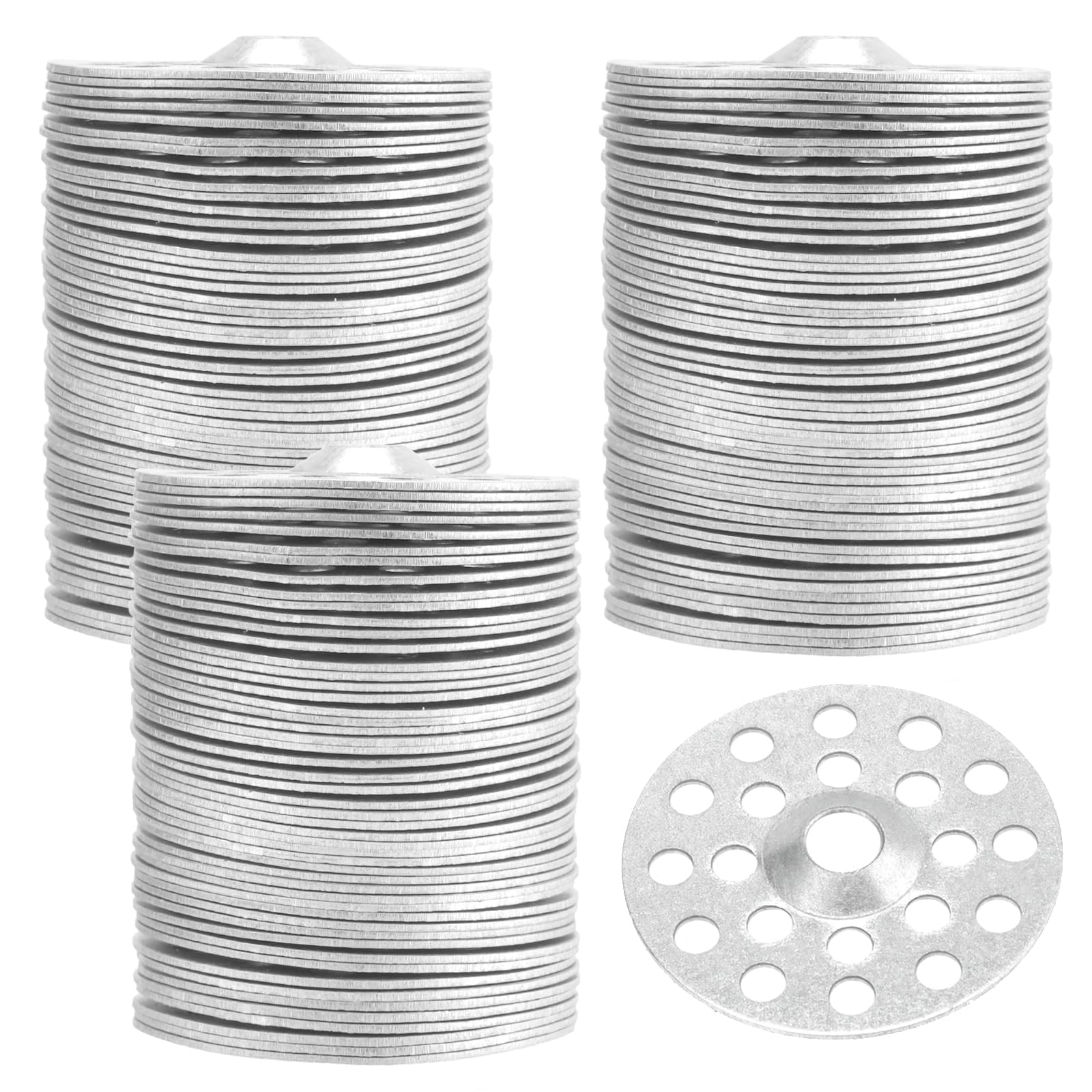 TAICHEUT 600 PCS Metal Plaster Washers, 1 Inch Flat Washer Plaster Washers for Repairing Ceilings, Wall, Drywall