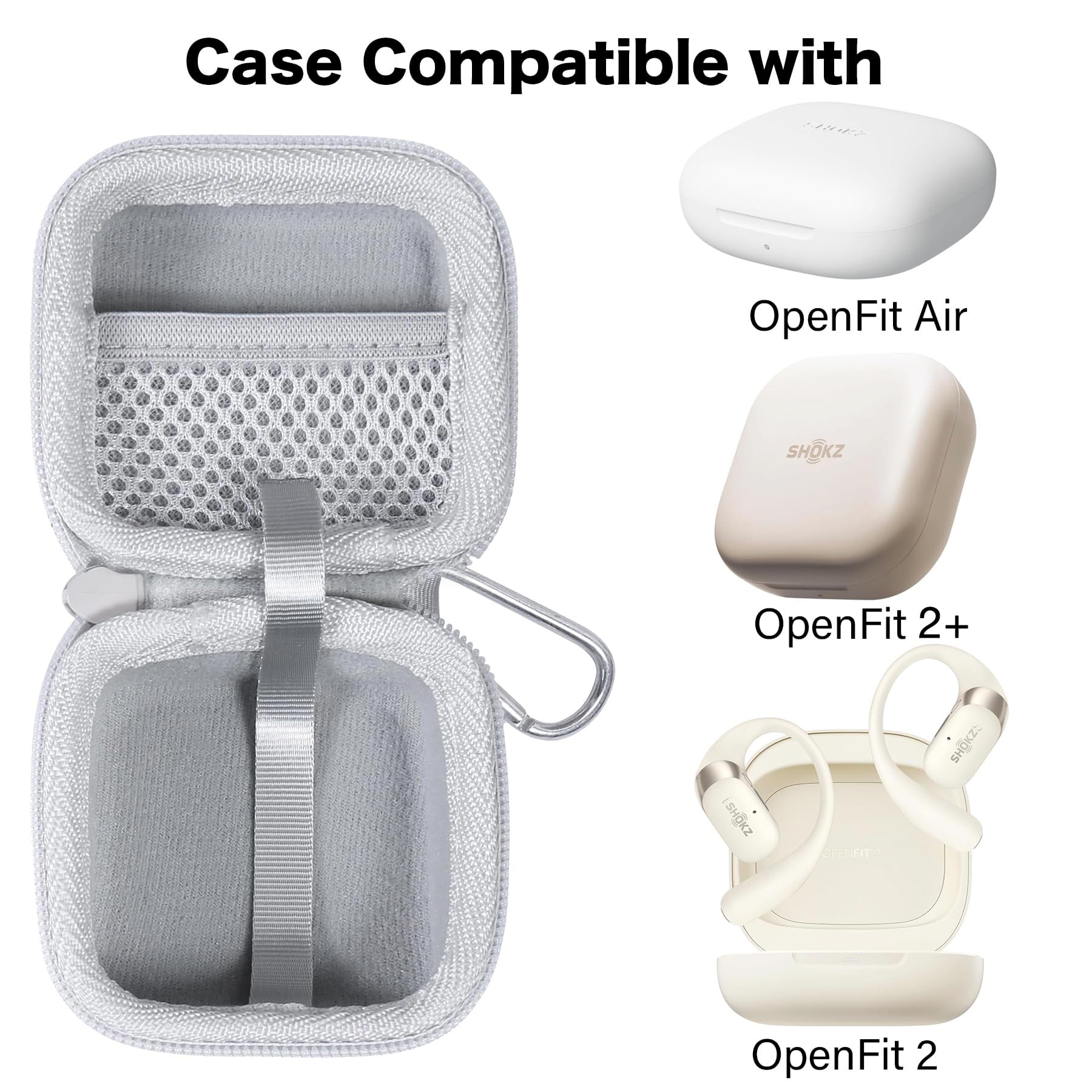 Amazon.com: co2CREA Hard Case Replacement for SHOKZ New OpenFit 2+