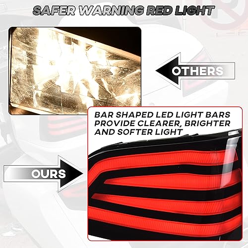 Miniatura 5 de Paquete turístico LED luces traseras para Gold Wing GL1800 01-17, luces traseras ahumadas con luces de freno para Honda Gold Wing GL1800 2001-2017