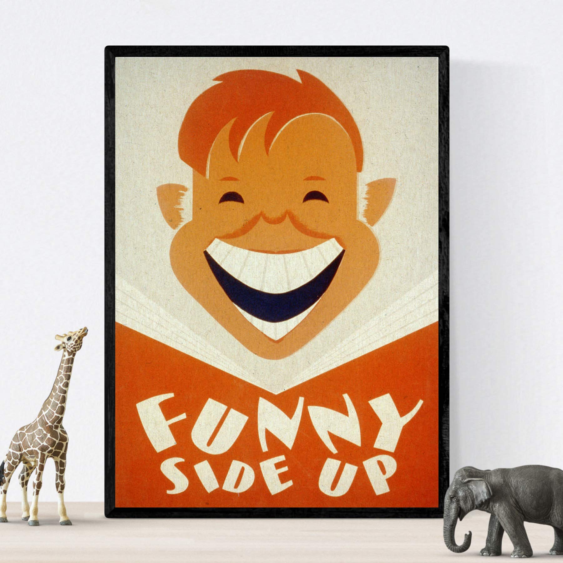 Nacnic Vintage Poster Vintage poster Funny side up. A3 size, The Funny Side, 42L x 29.7W cm - Image 3