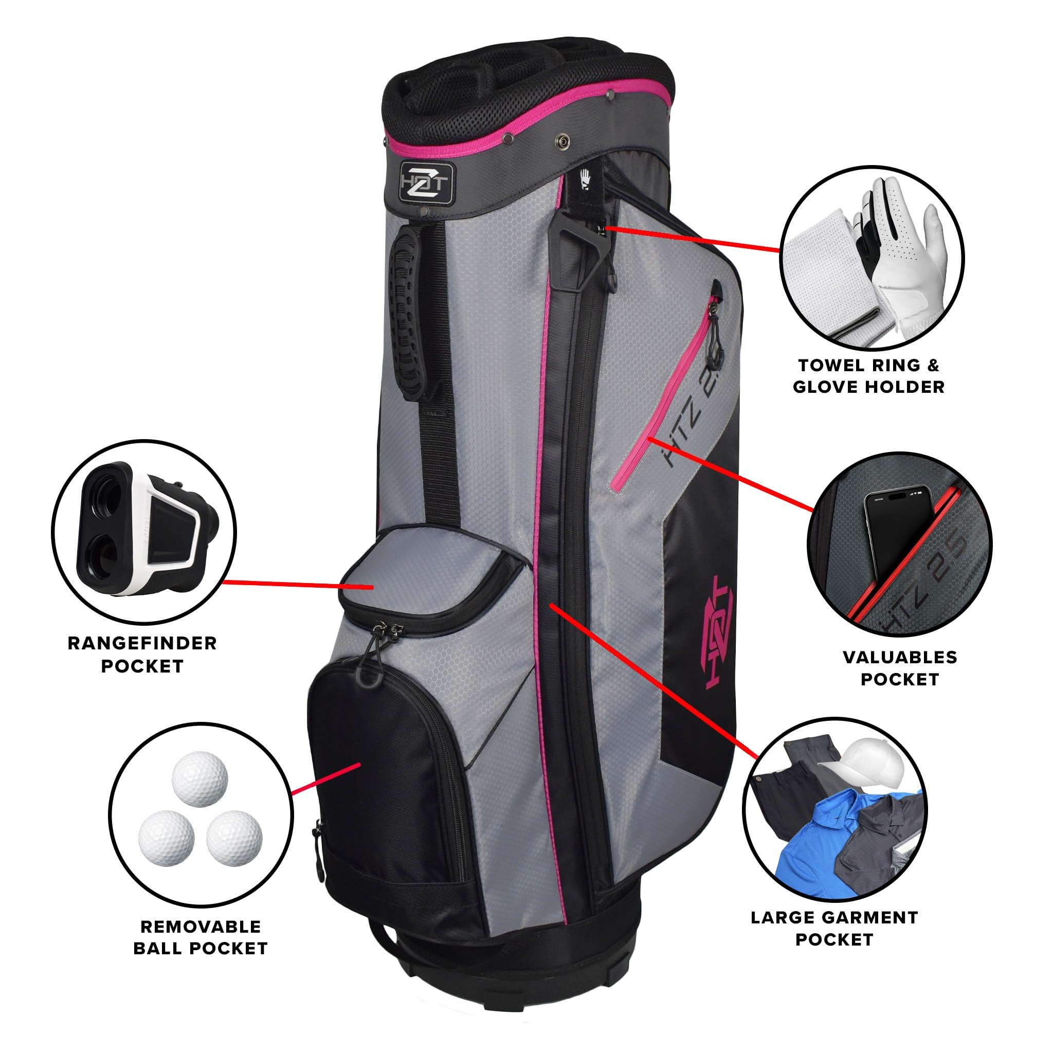 Hot-Z 2.5 14 Way Divider Golf Cart Bag