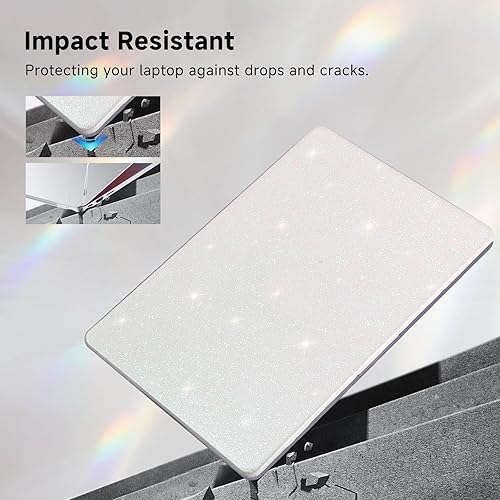 Miniatura 85 de Funut Funda compatible con MacBook Air de 15 pulgadas 2024 2023 versión M3 A3114 M2 A2941 con pantalla de retina líquida y Touch ID, carcasa rígida