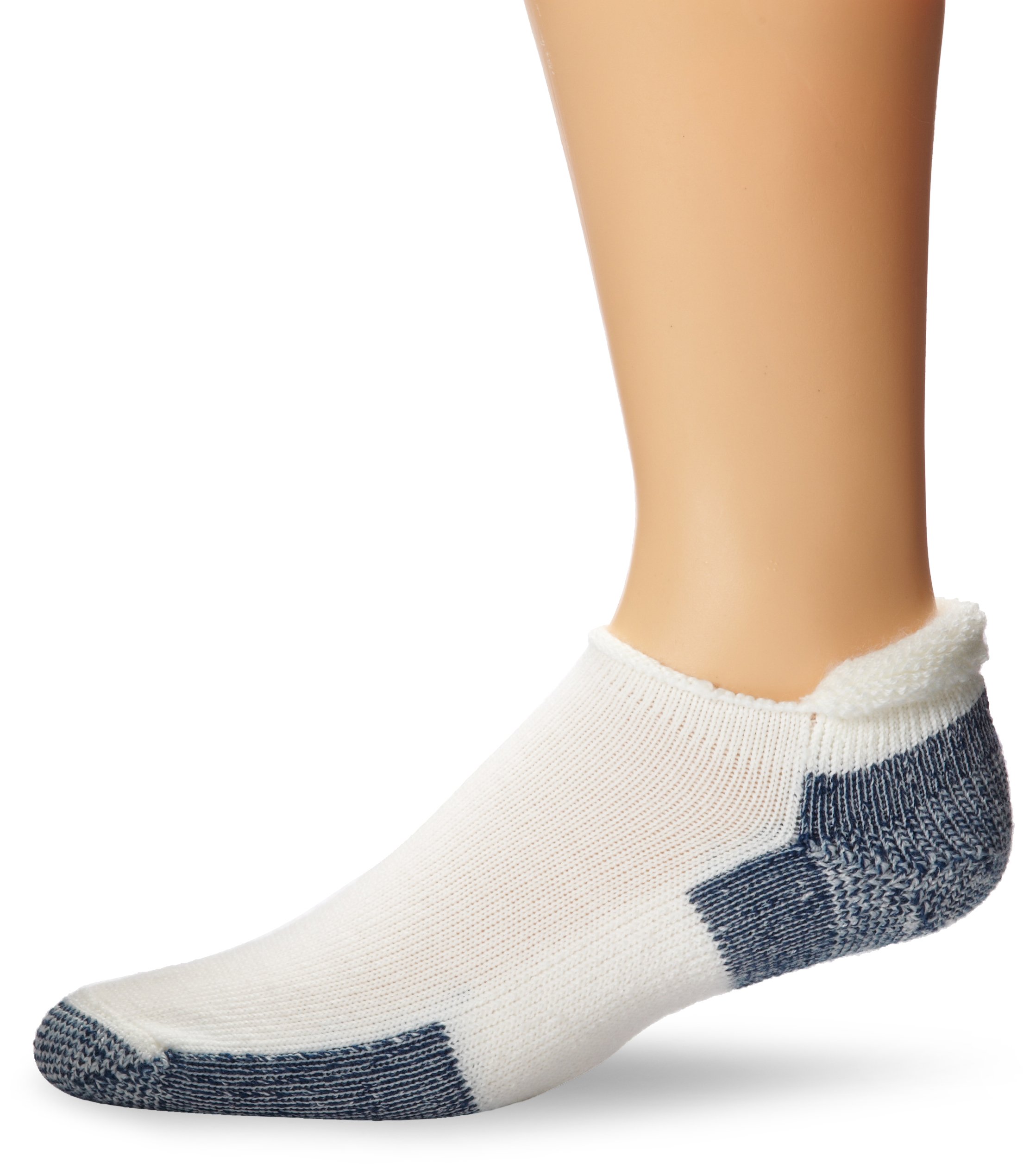 Thorlos Unisex XJ Maximum Cushion Running Crew Socks White & Navy Size X-Large - View #10