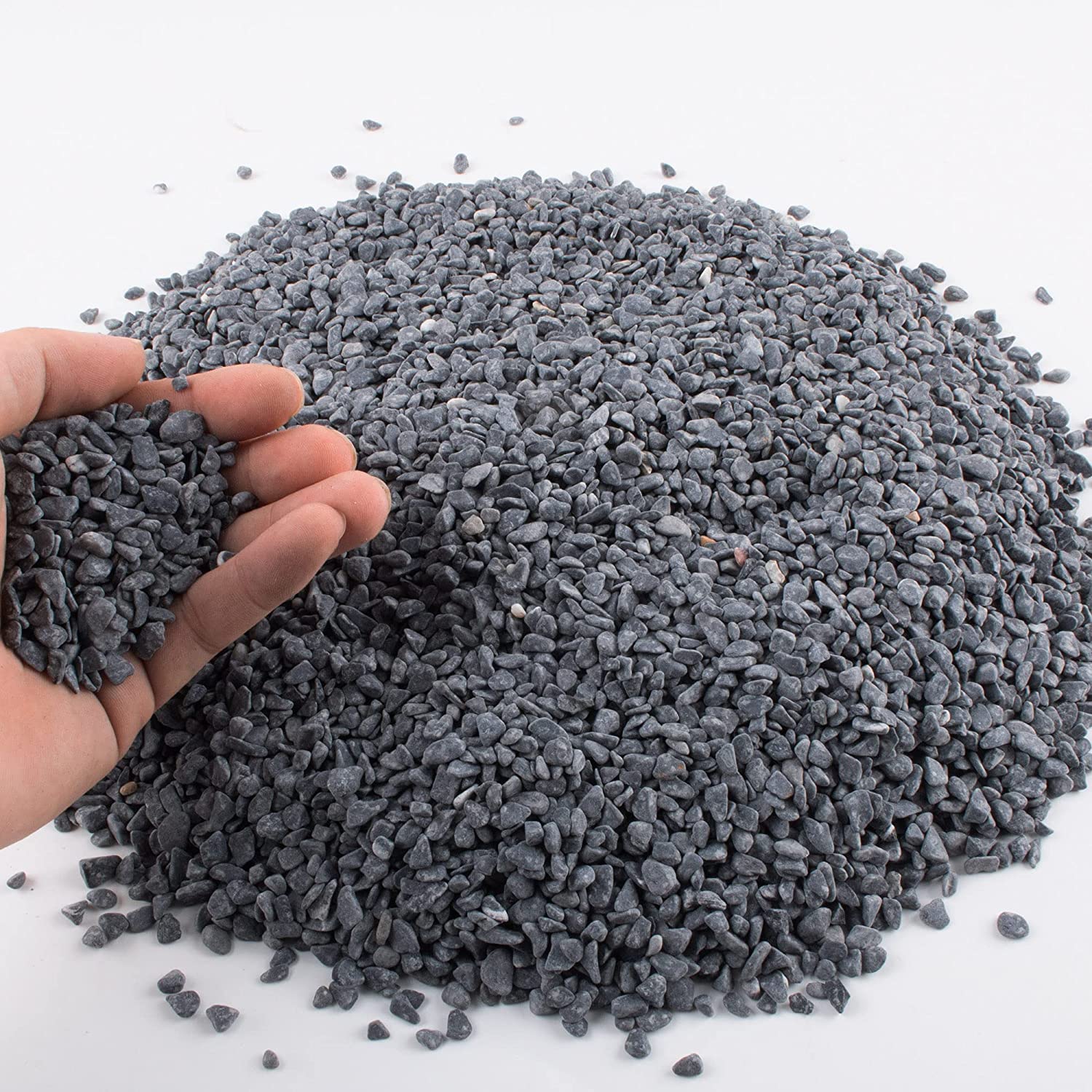 VAYINATO® Natural Medium Size Black Gravel Chips for Aquarium Gravel and Indoor Plants (3 Kg) by Petzlifeworld