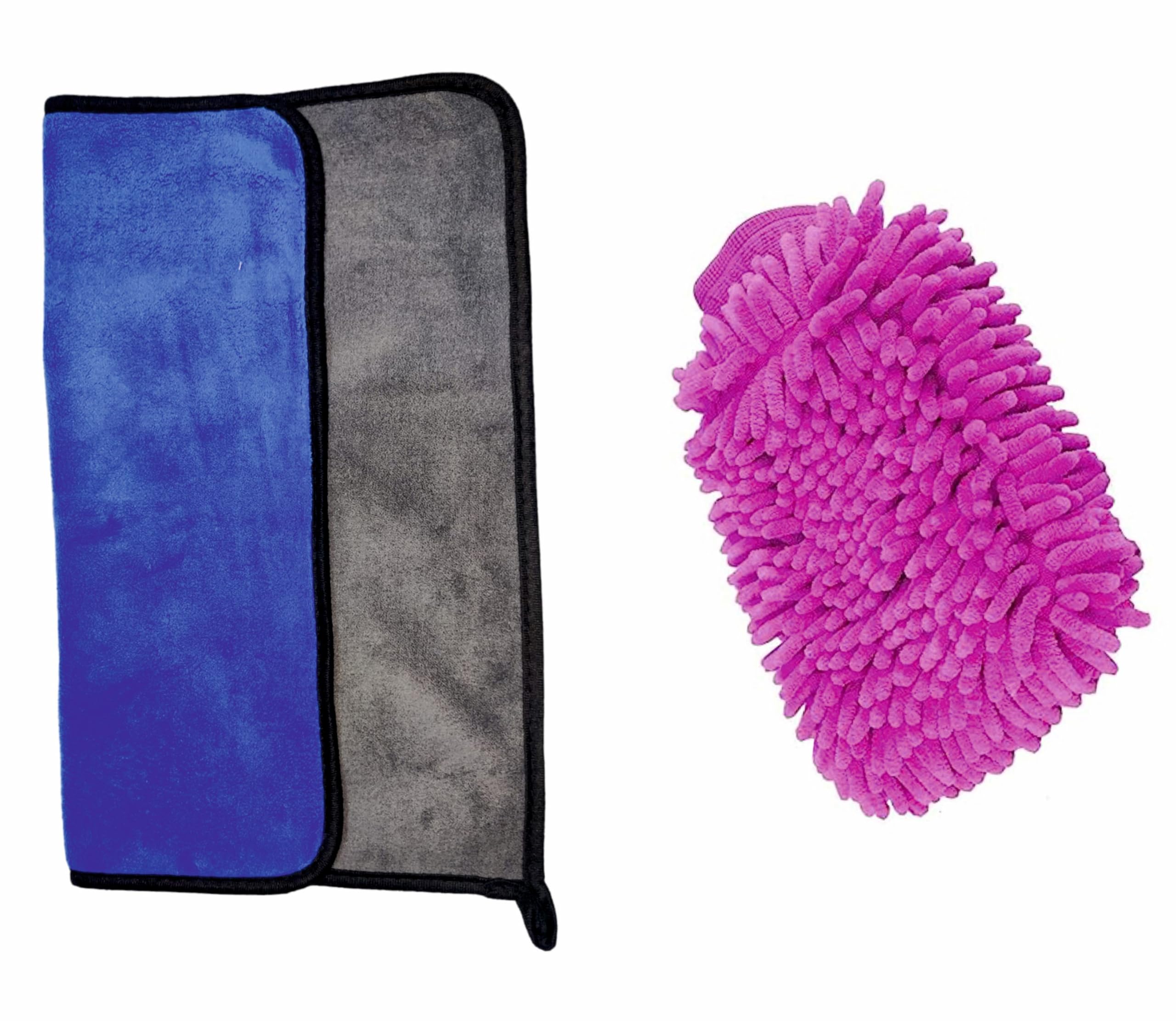 ROFORUF Single Sided Microfiber Cleaning Gloves 1pc/Microfiber Multi-Purpose Double Sided Vehicle Cleaning Cloth/Towel 600 GSM - 40X40 CM 1pc - Multicolor (Combo of 2) (B0D4HGQQCB) Amazon Price History, Amazon Price Tracker