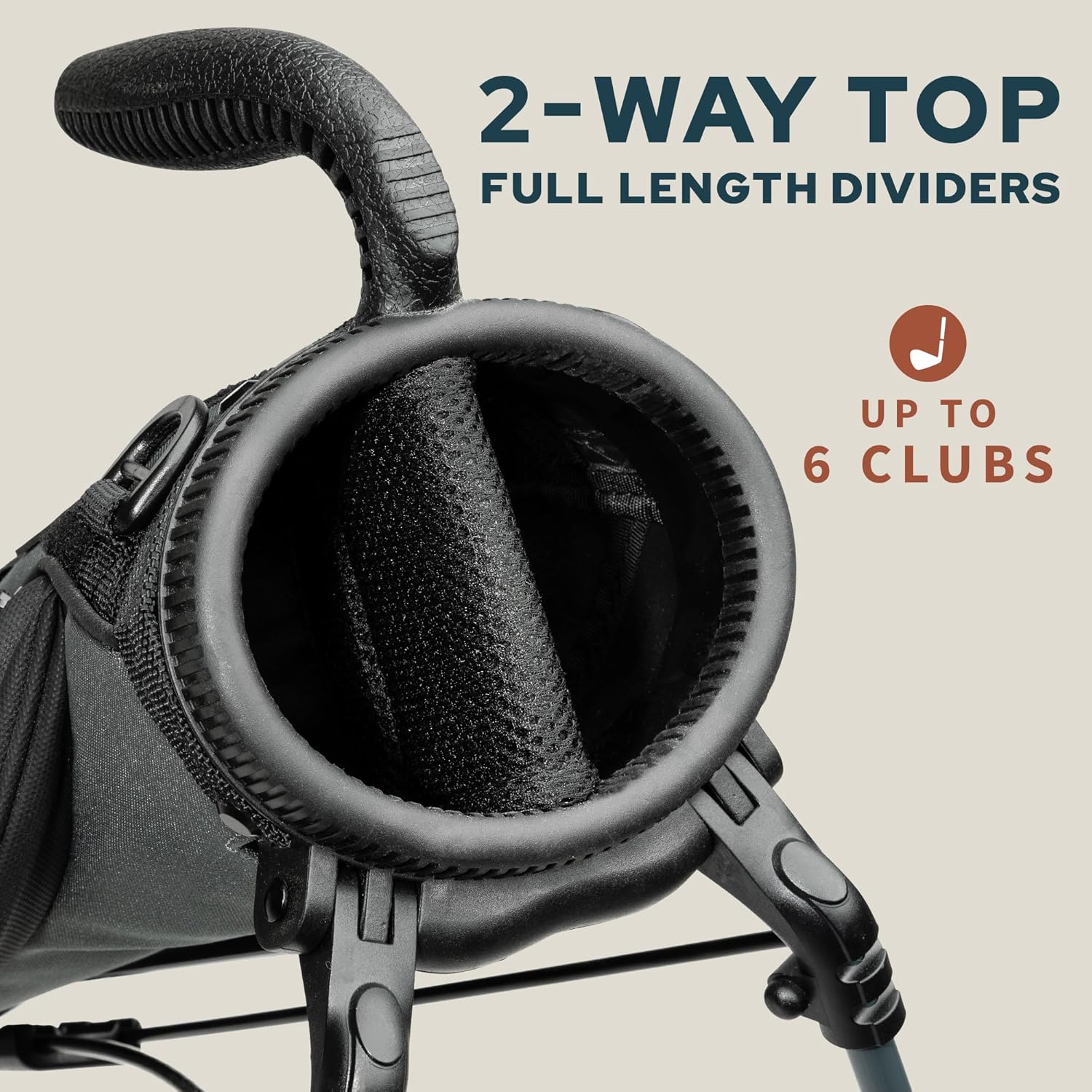 The Original Sunday Golf Loma Bag – Lightweight Golf Bag with Strap & Stand, Easy to Carry Pitch n Putt Stand Bag for Driving Range, Par 3 & Executive Courses, 31 Inches - Image 4