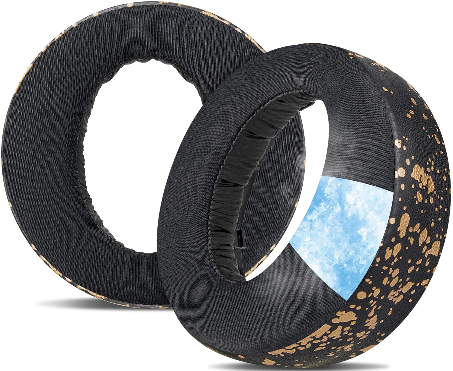 SOULWIT Cooling-Gel Replacement Earpads Cushions for Sony PlayStation 5 Pulse PS5 3D Wireless Headset, Ear Pads Cushions with Noise Isolation Foam -