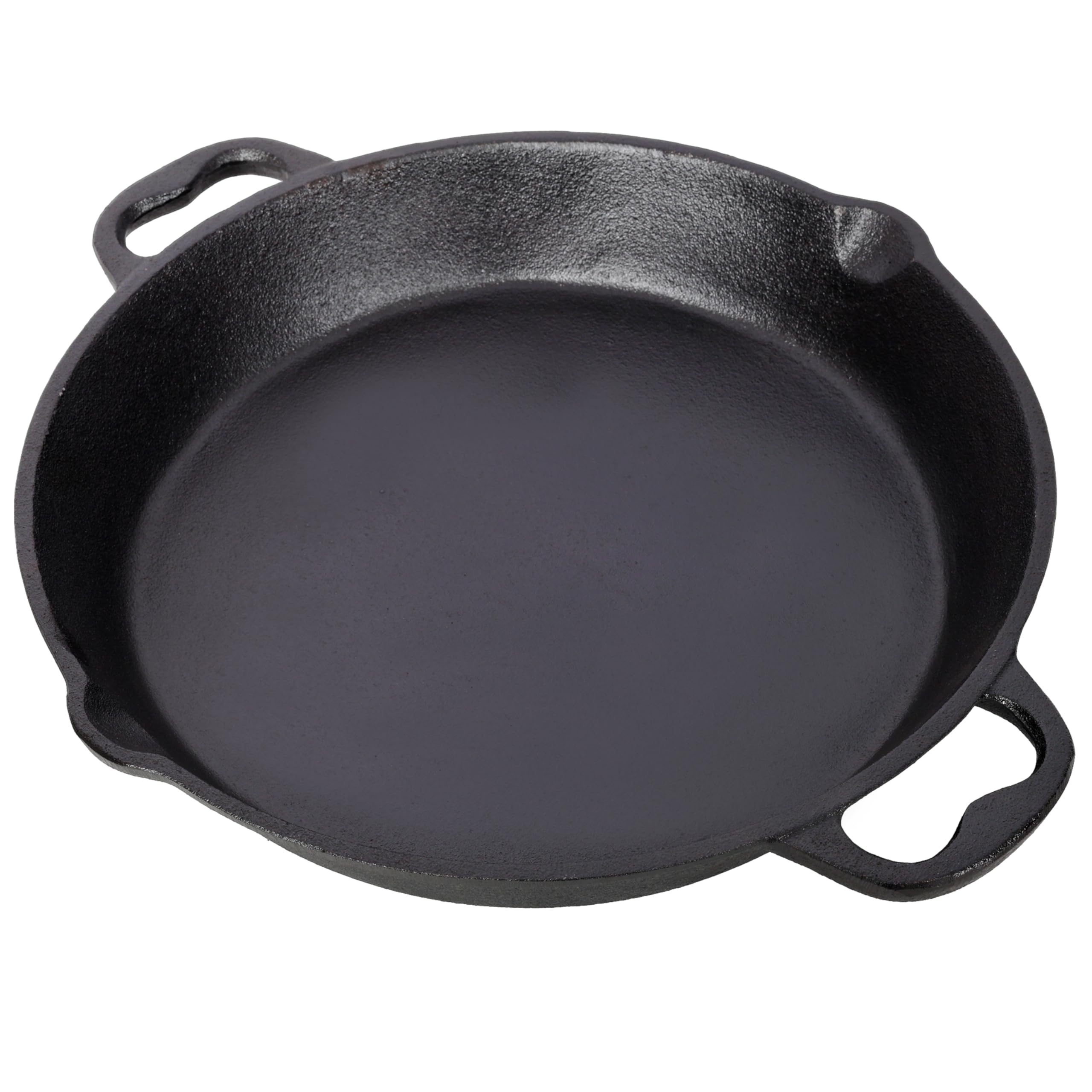 12 Inch Pre-Seasoned Cast Iron Skillet Dual Assist Handles Cast Iron Pan Dual Assist Handles Use for Grill