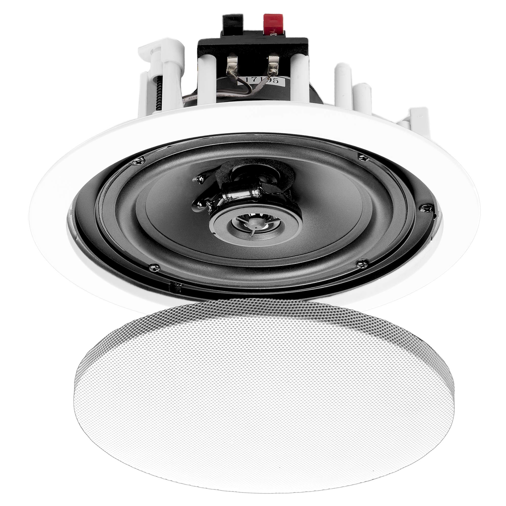OSD Audio ICE610 Haut-Parleur - Haut-parleurs (Mural/de Plafond, Universel, avec Fil, 60-22000 Hz, Noir, Blanc)