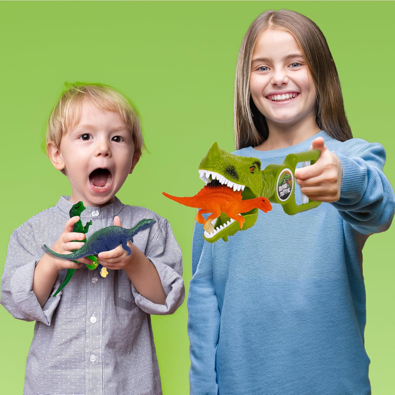 ArtCreativity Dinosaur Toy Set - 5-Piece Grabber Set - Dinosaur Grabber and Figurines for Kids 3-5