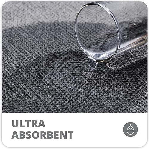 Miniatura 3 de Tapete de baño ultrafino, tapete de baño de goma para baño, antideslizante, secado rápido, lavable a máquina, pelo bajo, absorbente, ducha exterior,