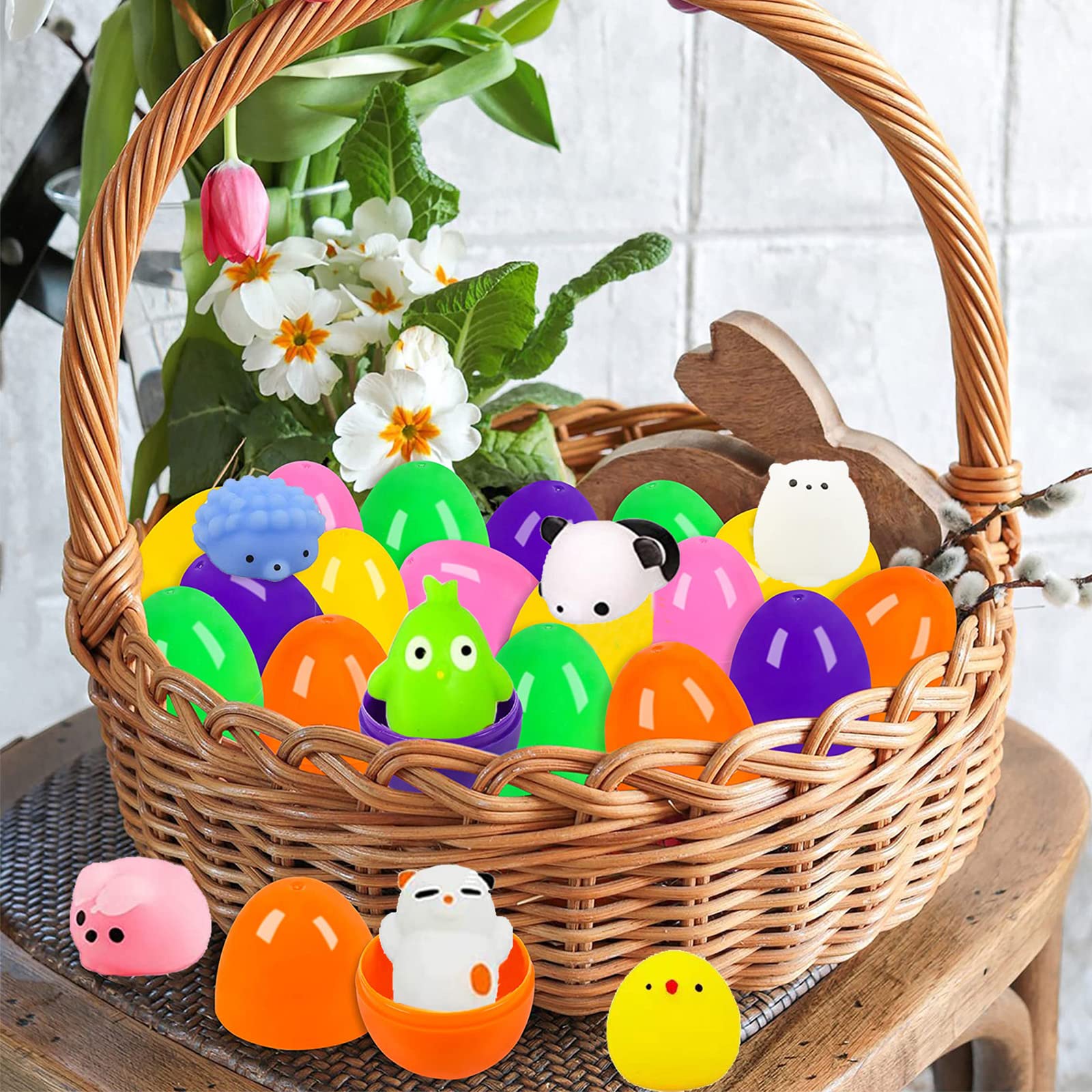 Œufs De Pâques JOYIN Pré-remplis - Lot De 12 Avec Jouets Mochi - Pour Chasse Aux Œufs Enfants