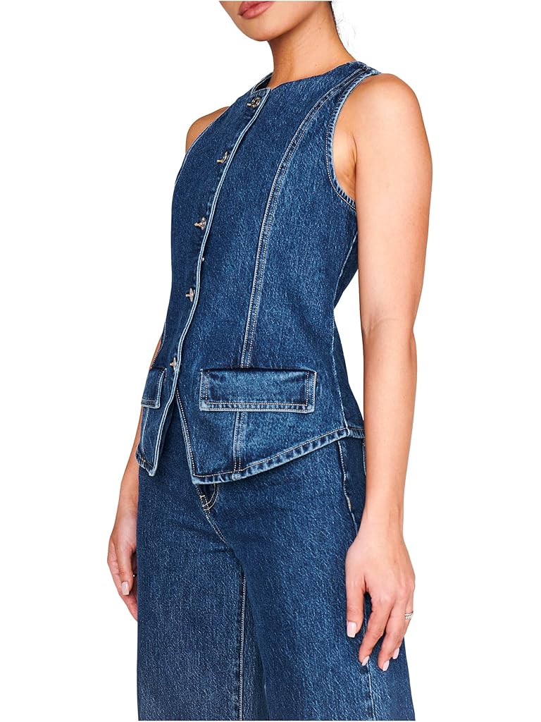 Navy Show Me Your Mumu Midland Vest Top