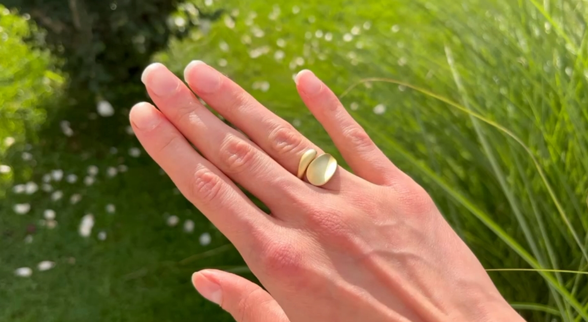 Anello Da Pollice Regolabile In Argento Sterling 925 On - Foto 3