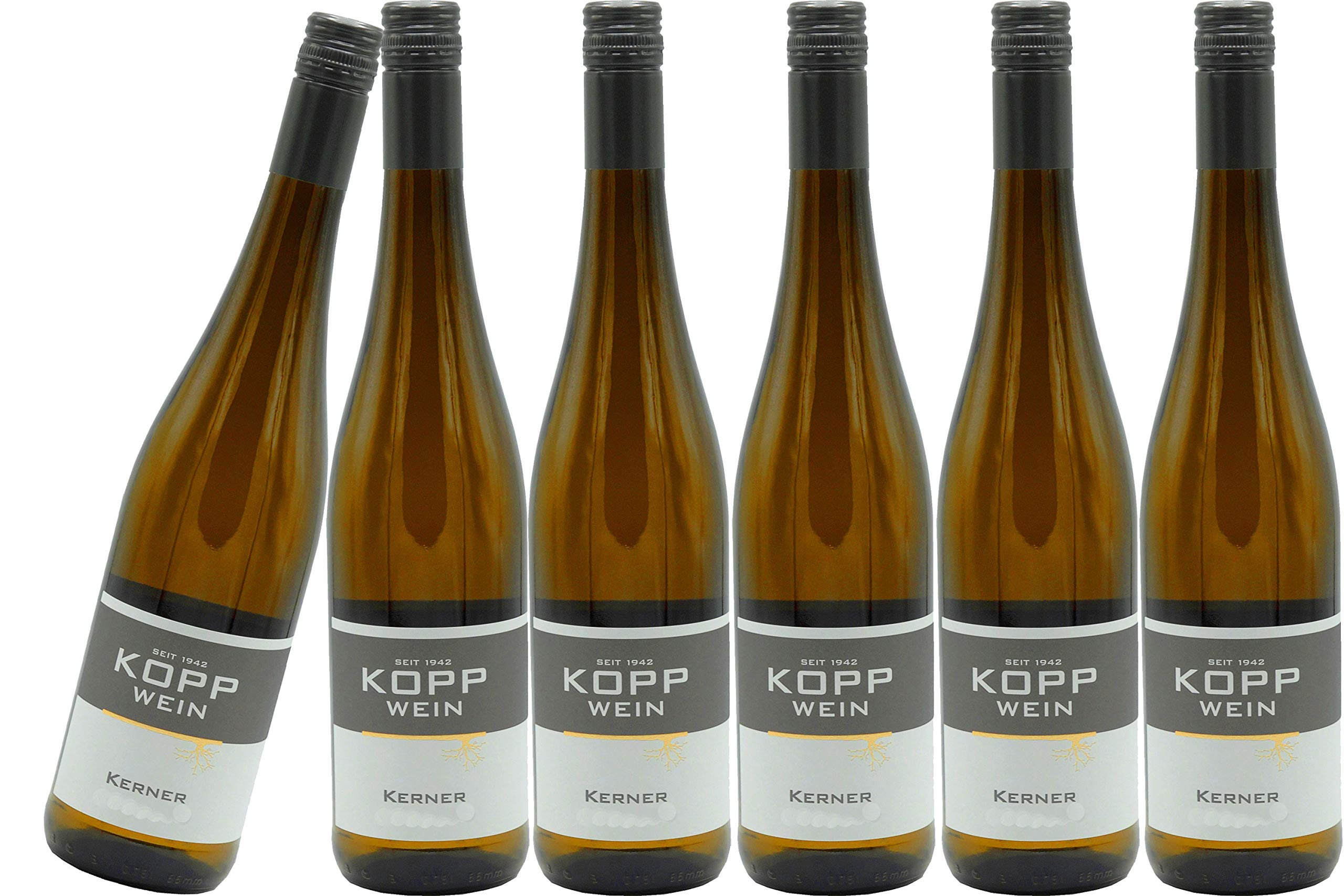 6 Flaschen 2023er Kerner Spätlese Weißwein lieblich 0,75l, direkt vom Erzeuger: Weingut Kopp in Ranschbach