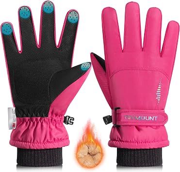rivmount Kids Winter Gloves Ski Touchscreen Waterproof Warm for Boys Girls