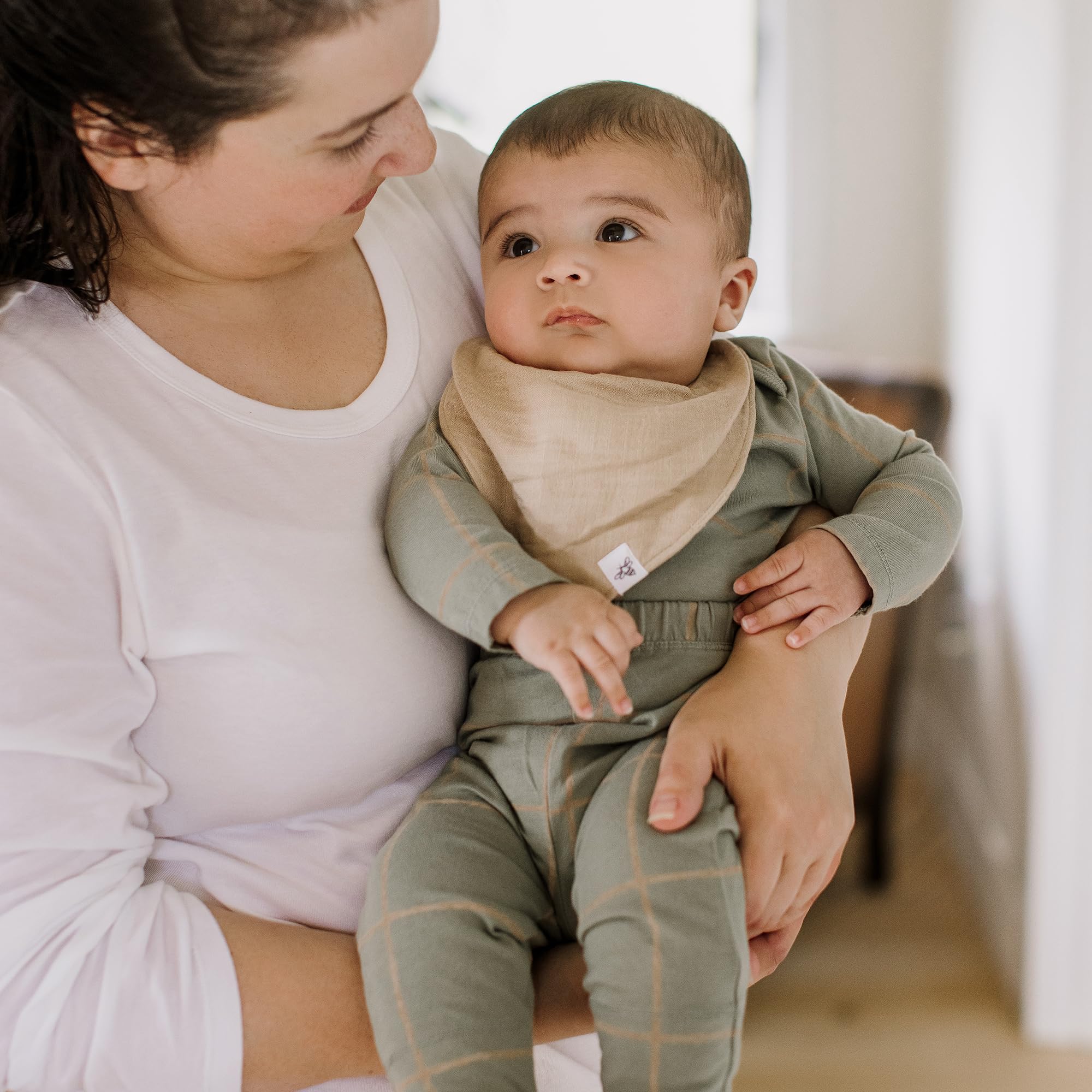 Burt's Bees Baby Säuglingslätzchen, 100% Bio-Baumwolle, Sabbertücher, Neugeborene Essentials
