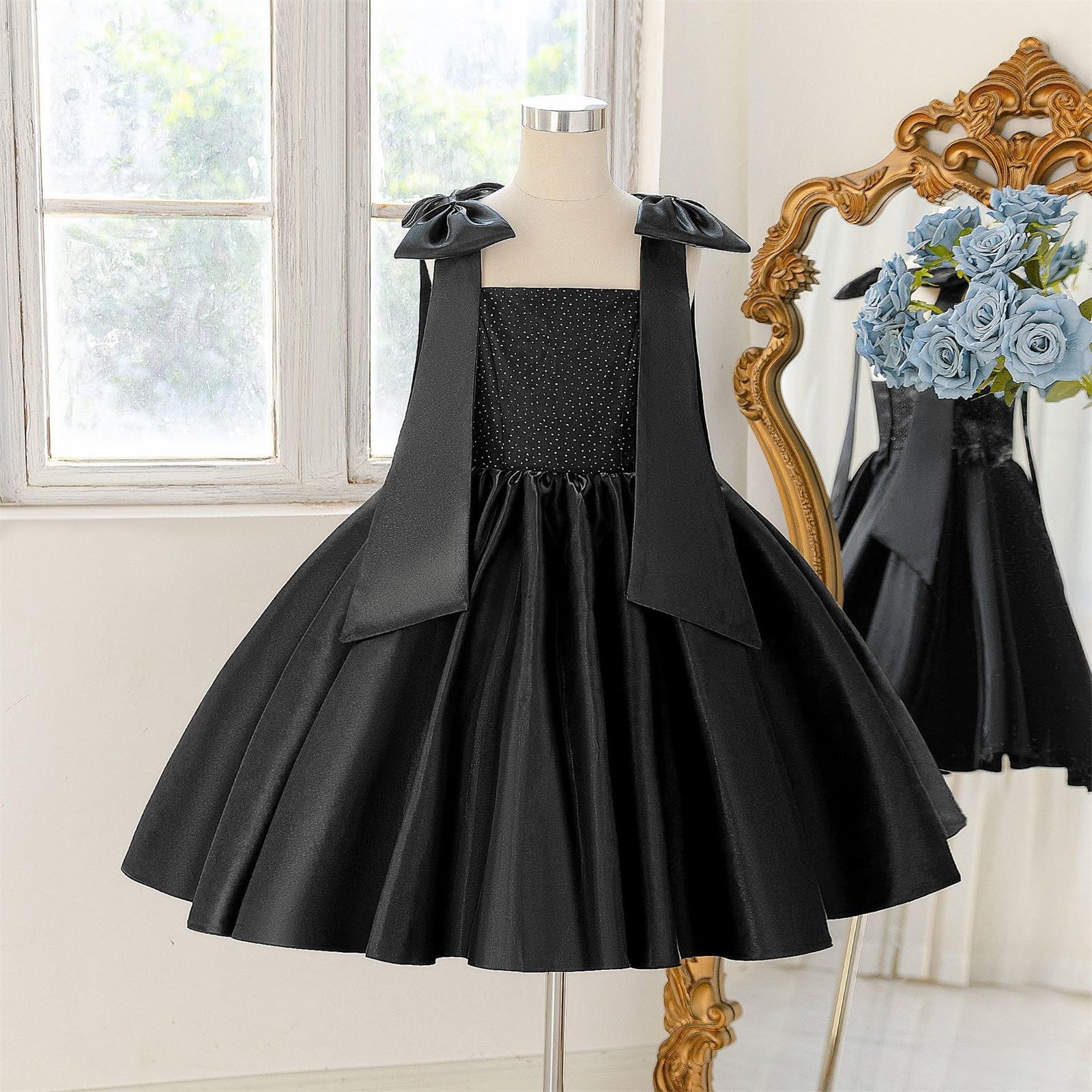 Vestido de princesa para niñas, Vestido de Fiesta de Princesa, Tul, de tutú, Falda Voluminosa, Vestido De Actuación Formal, Vestido Elegante para Fiestas, para Boda, cumpleaños, Concurso, Baile